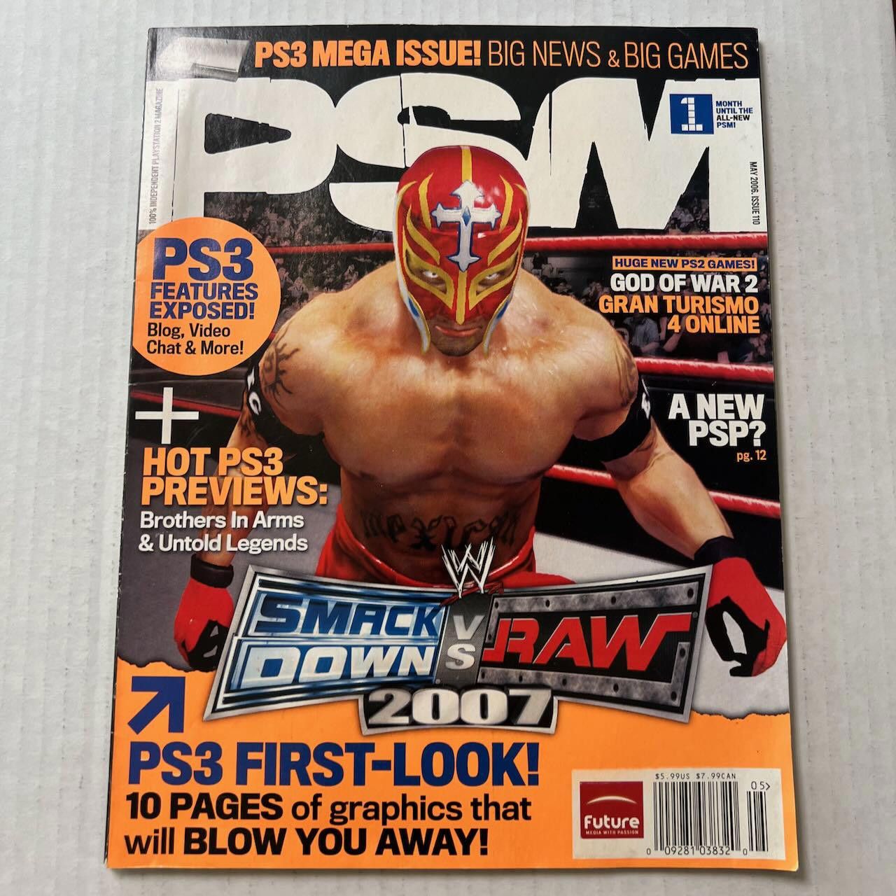 Playstation PSM Magazine #110 MAY 2006 WWE Smackdown RAW PS3 First Look Size ONE SIZE - 2 Thumbnail