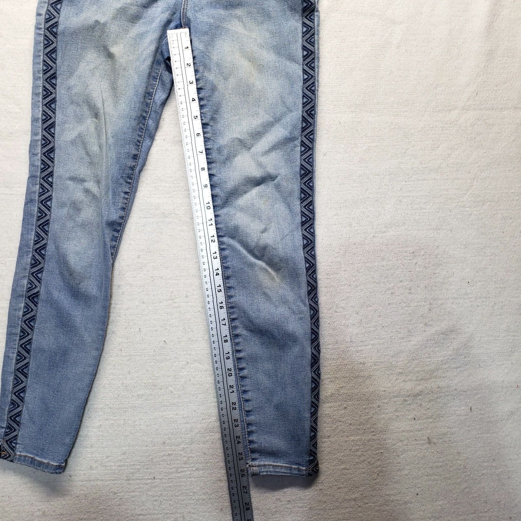 Vintage VINTAGE Knox Rose Skinny Crop Jeans Denim Blue Adult Women's Size 2 Size 26" / US 2 / IT 38 - 6 Thumbnail