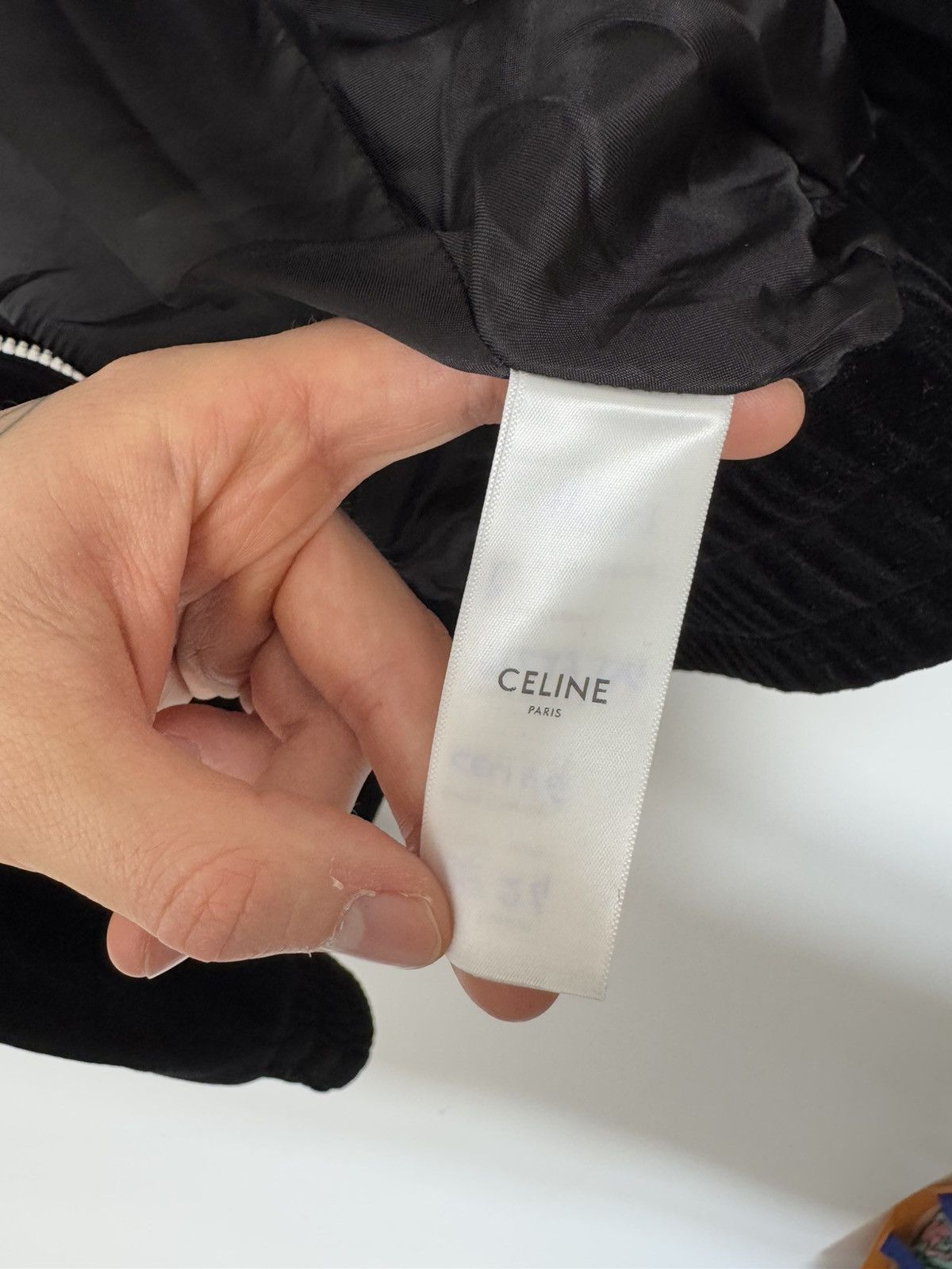 Celine Celine Track Jacket Velour Zip Up Black Designer Sweatshirt Size US M / EU 48-50 / 2 - 8 Thumbnail