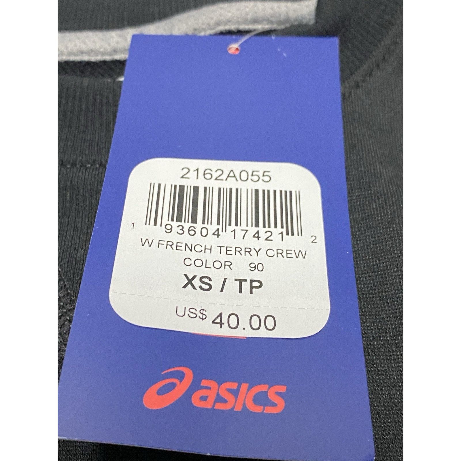 Asics ASICS Womens Crew Sweatshirt Top Tailored Size XS Black Size XS / US 0-2 / IT 36-38 - 5 Thumbnail
