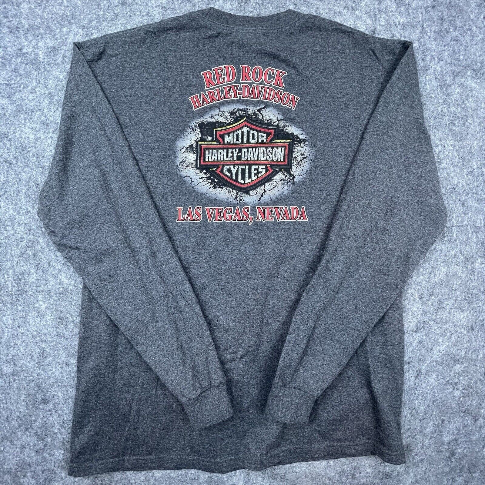 Harley Davidson Harley Davidson Shirt XL Pin-Up Girl Flames Red Rock Vegas Size US XL / EU 56 / 4 - 2 Thumbnail