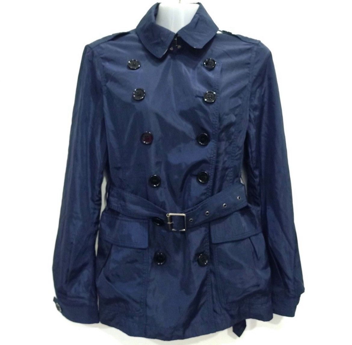 Burberry × Designer Burberry Brit Trench Jacket Windbreaker Size US M / EU 48-50 / 2 - 3 Thumbnail