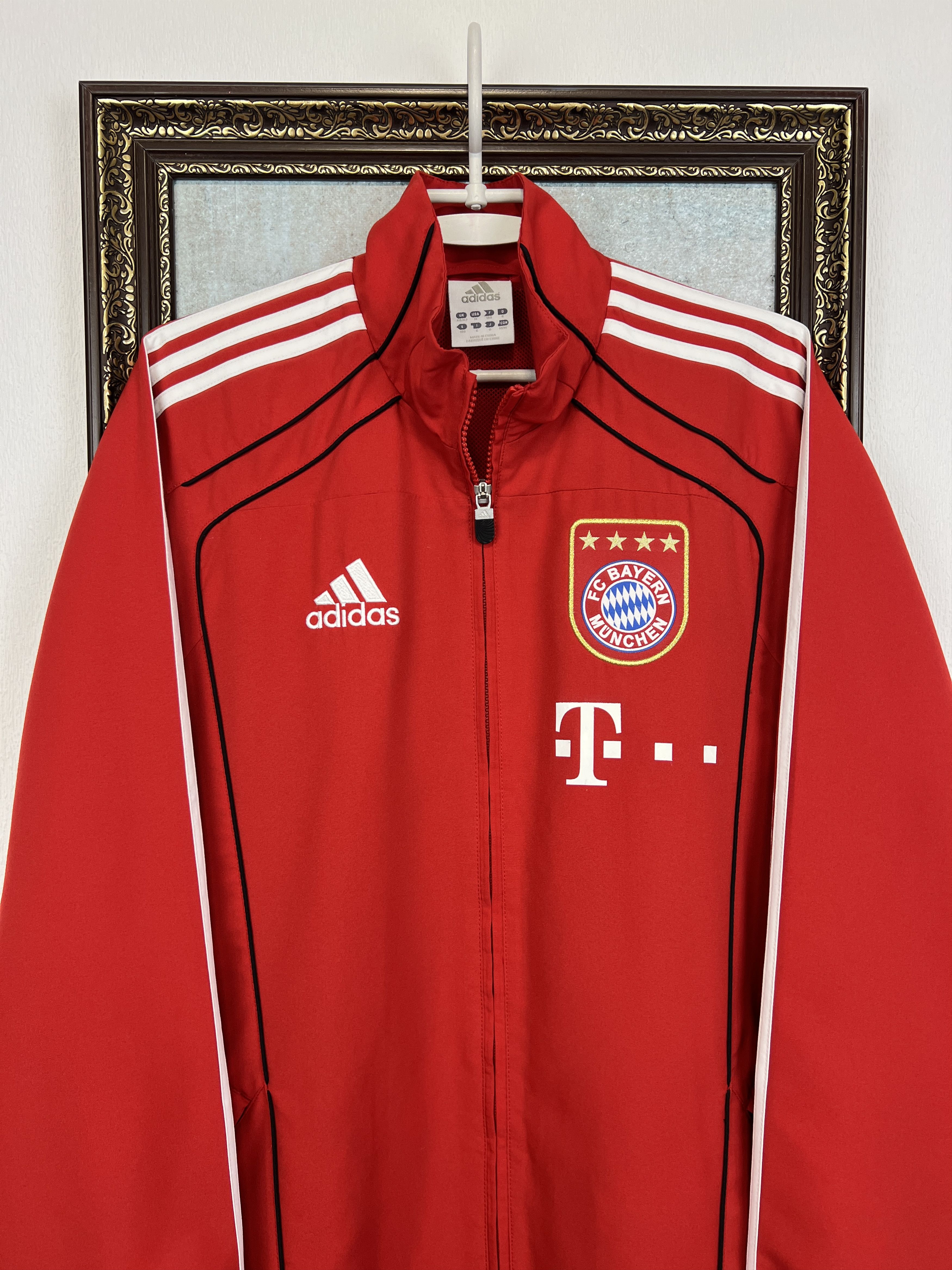 Adidas Vintage Bayern Munich Football Jacket Soccer Track Top Zip Size US M / EU 48-50 / 2 - 2 Thumbnail