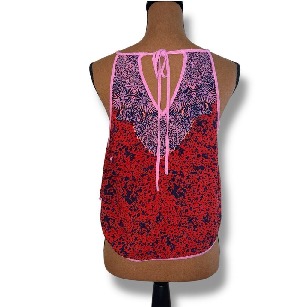 Free People Free People Break Free Printed Side Slit Lightweight Tank To Size M / US 6-8 / IT 42-44 - 9 Thumbnail