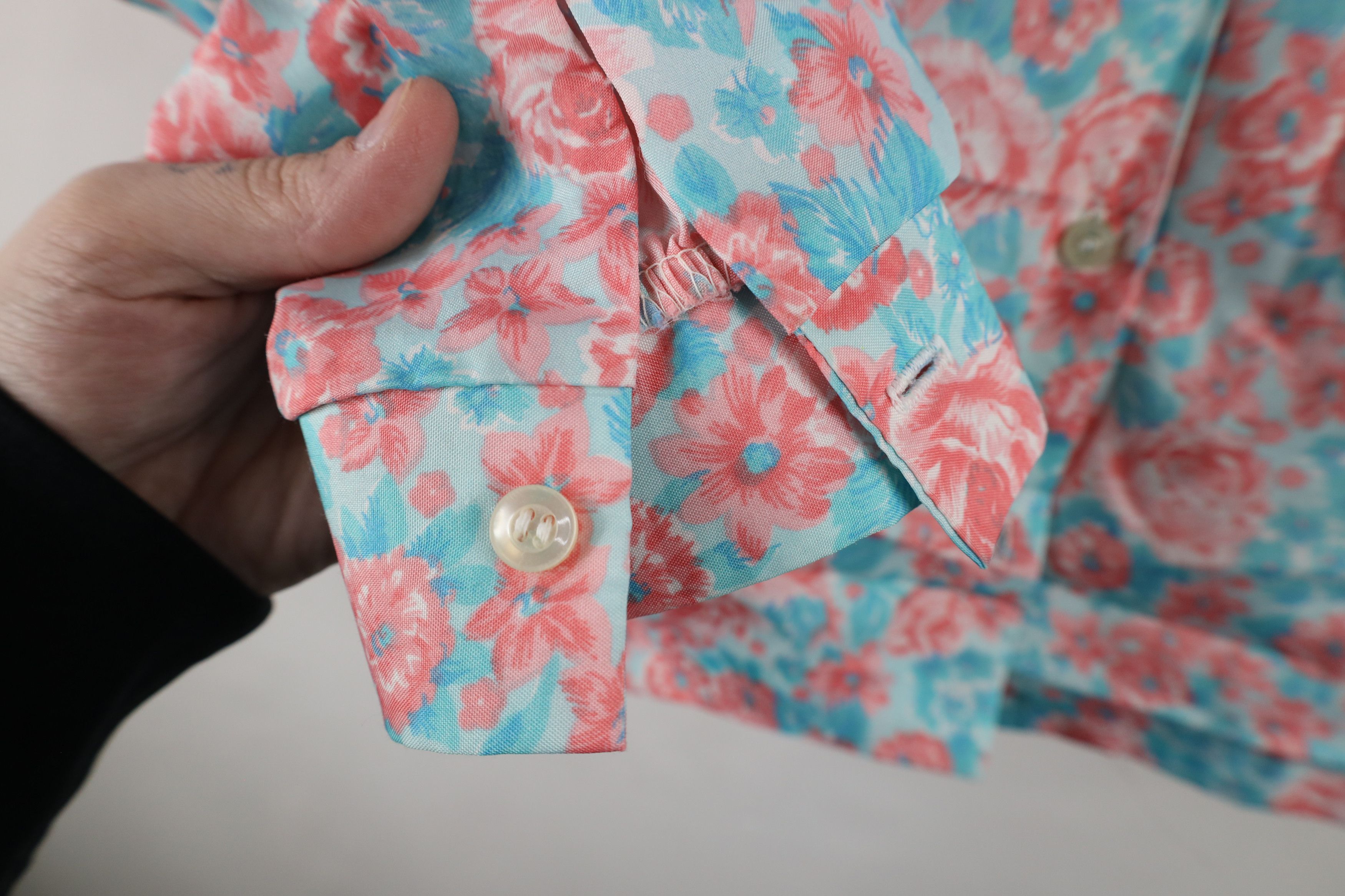 Vintage Vintage 70s Streetwear Over Print Collared Button Shirt USA Size L / US 10 / IT 46 - 5 Thumbnail