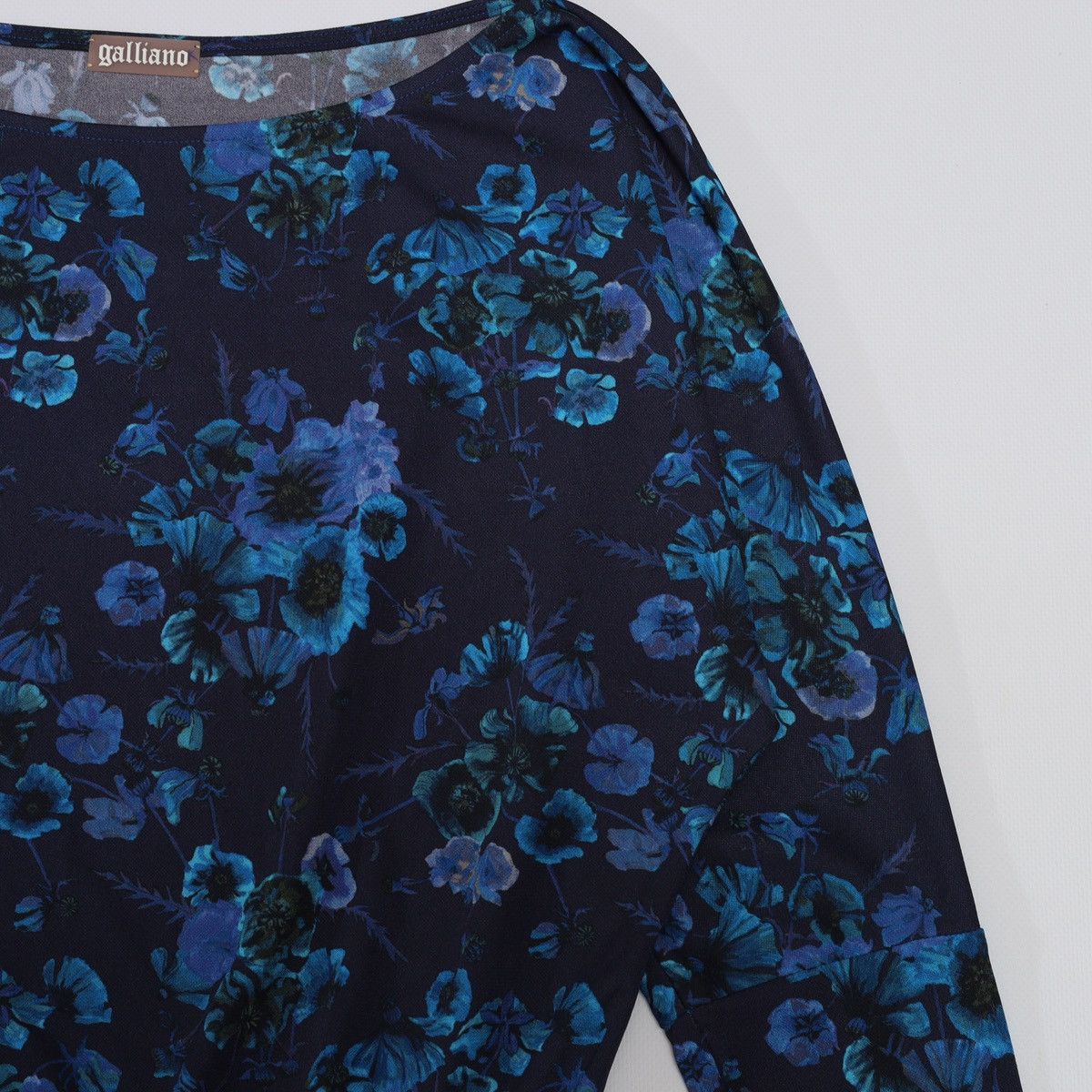 John Galliano Galliano Floral Print Flower Blue Top Longsleeve Blouse Size S / US 4 / IT 40 - 7 Thumbnail