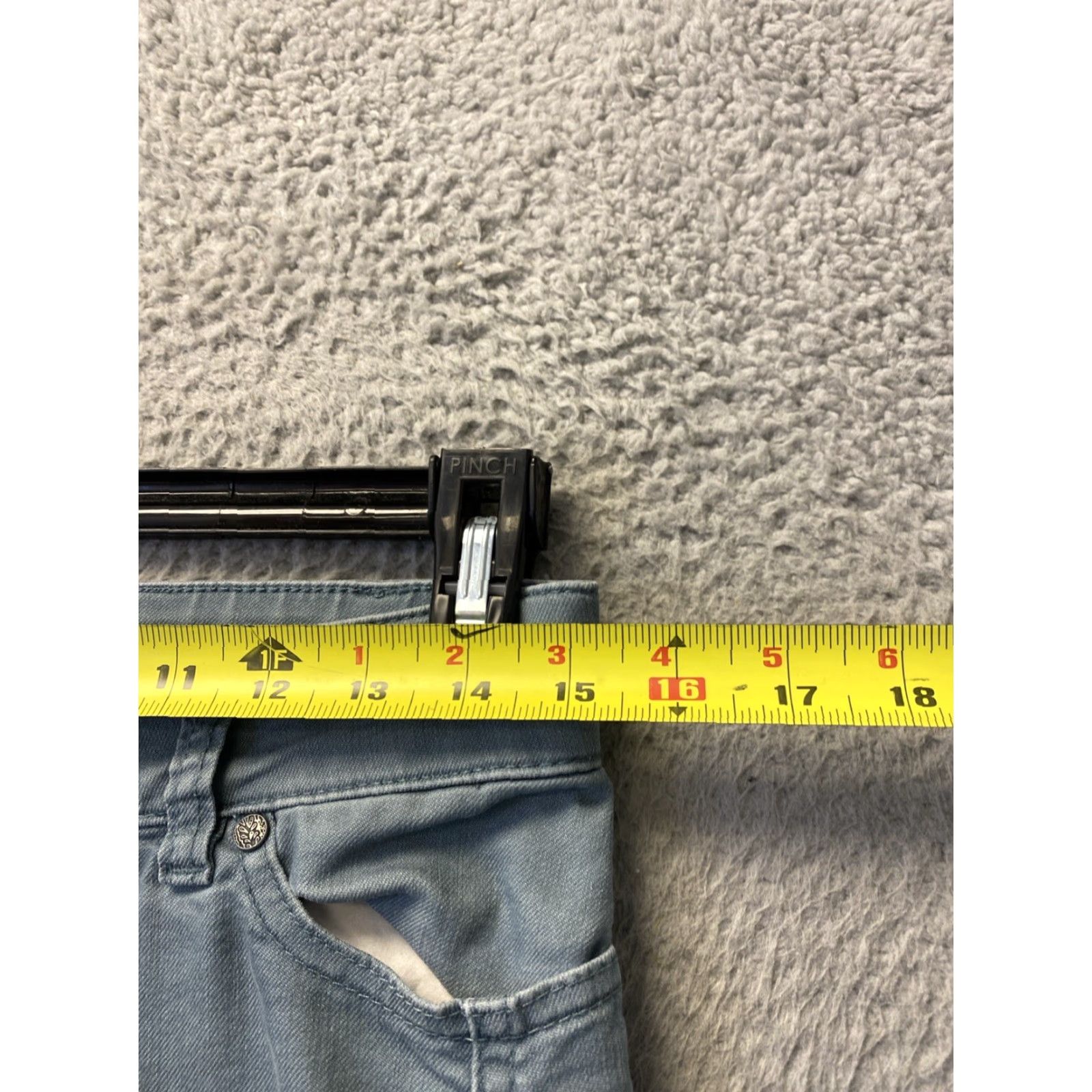 Prana VINTAGE Prana Women's Skinny Chino Pants Size 6 Low Rise Gray Casual Tapered Cotton Size 28" / US 6 / IT 42 - 4 Thumbnail