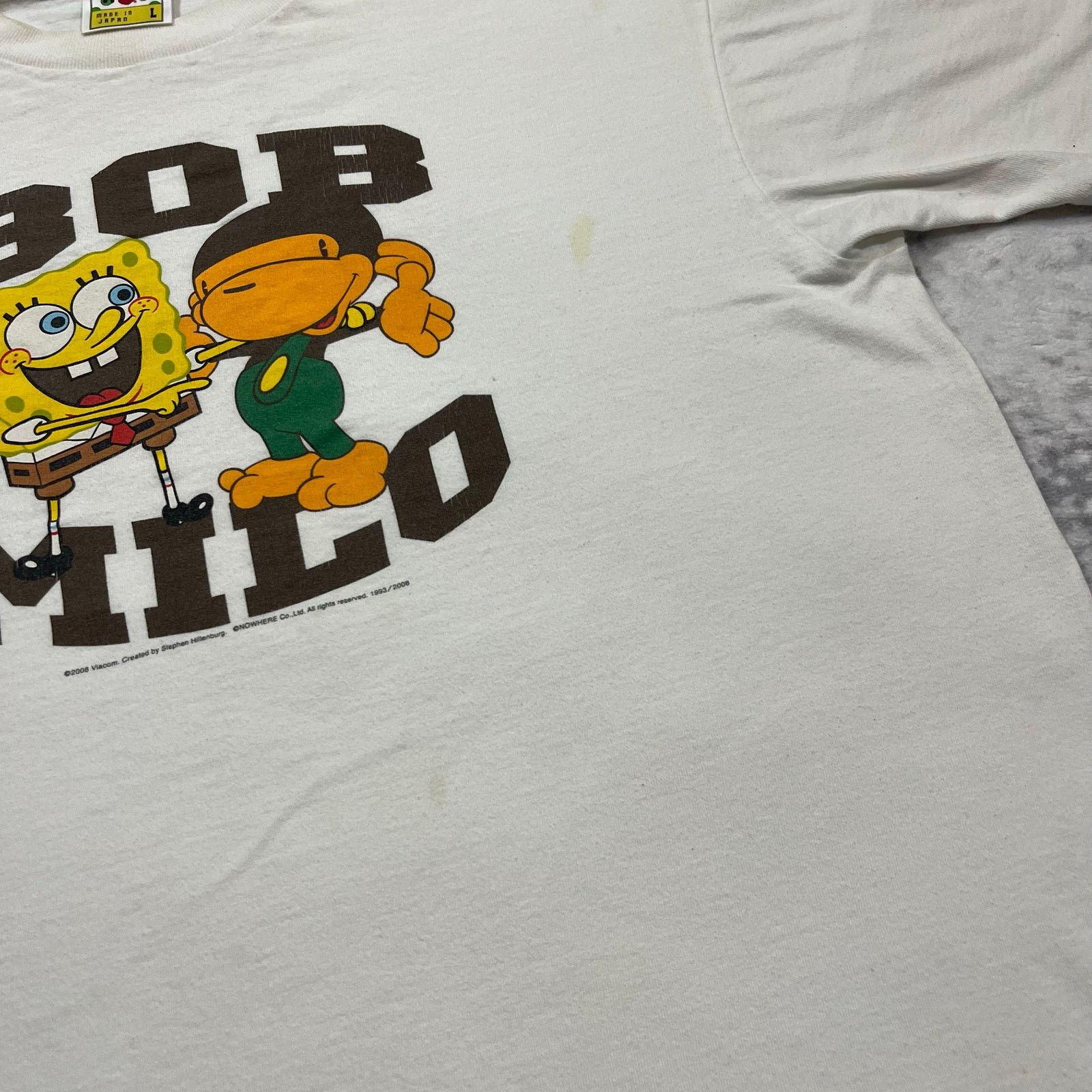Bape × Nickelodeon Authentic Bape x SpongeBob 2008 Tee L Size US L / EU 52-54 / 3 - 6 Thumbnail