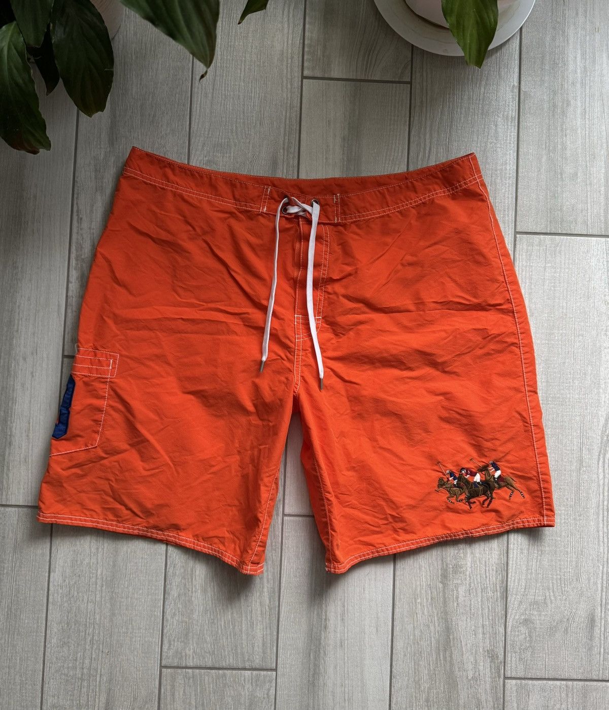 Polo Ralph Lauren × Vintage Vintage Polo Ralph Lauren Big Pony Nylon Shorts Size US 38 / EU 54 - 1 Thumbnail