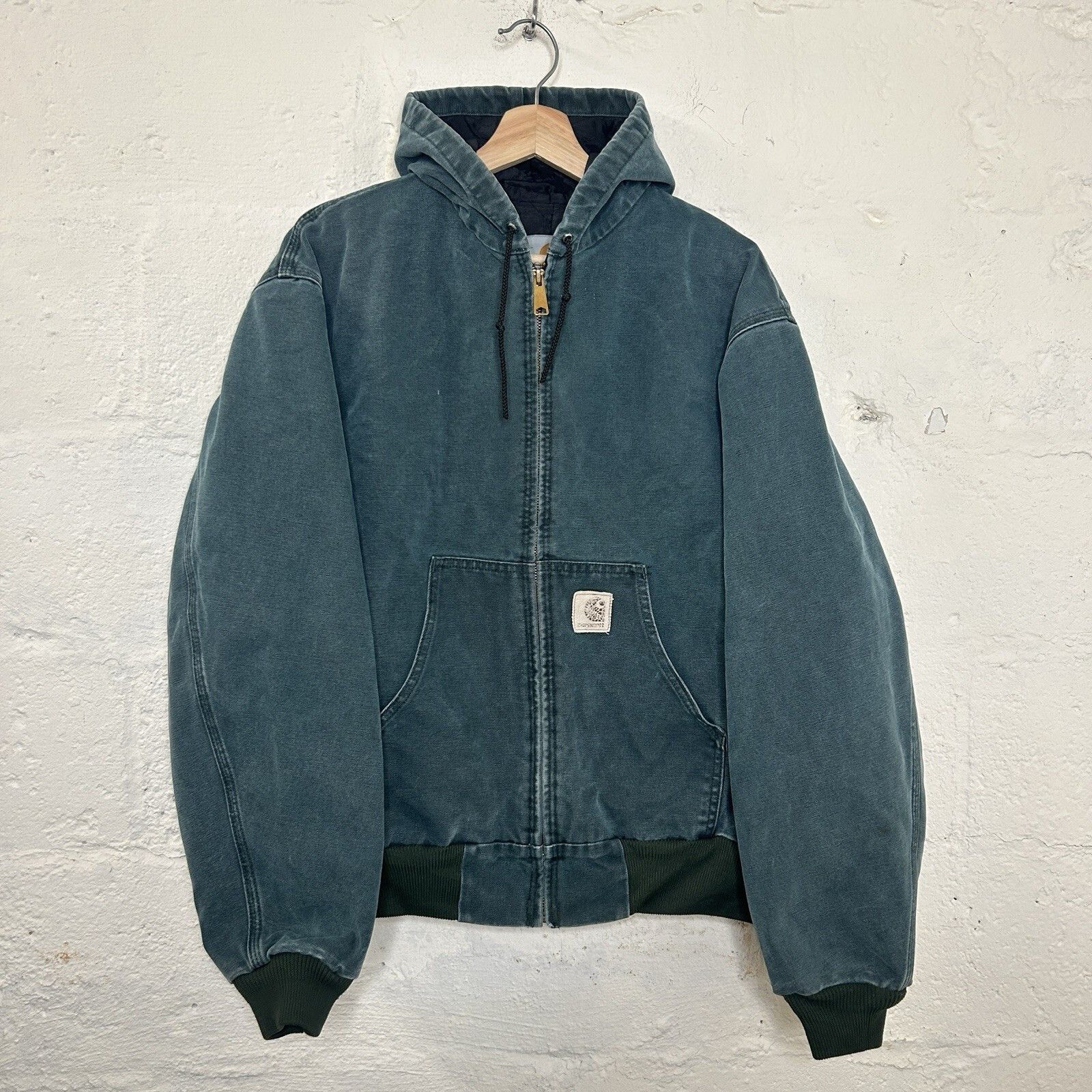 Carhartt × Vintage Burgandy Active Jacket Purple Carhartt Hooded
