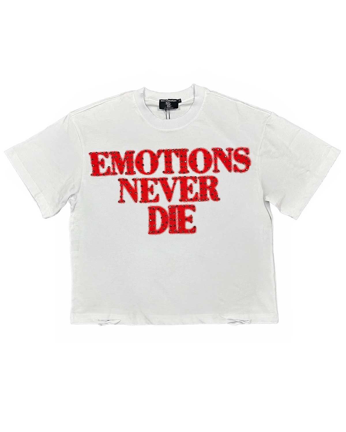 Other Mixed Emotions End Rhinestone Tee White/Red Size US XL / EU 56 / 4 - 1 Thumbnail