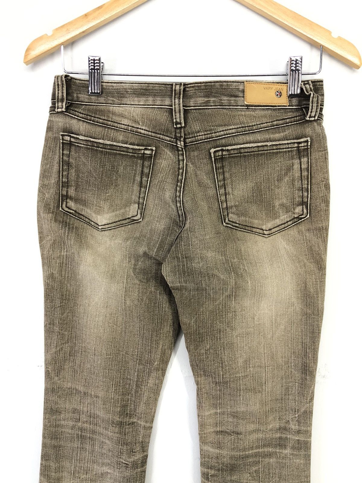 Japanese Brand Vintage Pavarotti Vary Jean Faded Brown Flare Bootcut Jeans Size 27" / US 4 / IT 40 - 15 Thumbnail