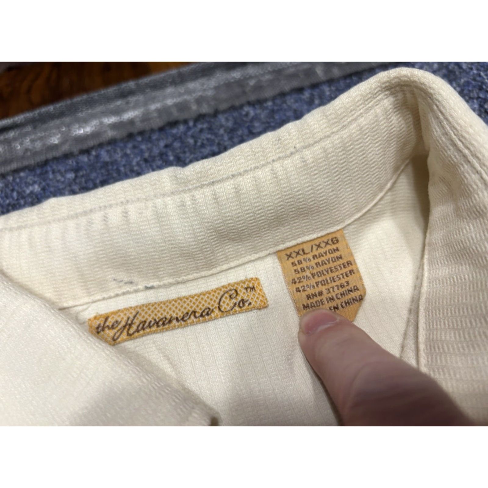 CO VINTAGE The Havanera Co Shirt Mens 2XL Beige Button Long Sleeve Preppy Rayon Blend F3 Size US XXL / EU 58 / 5 - 3 Thumbnail