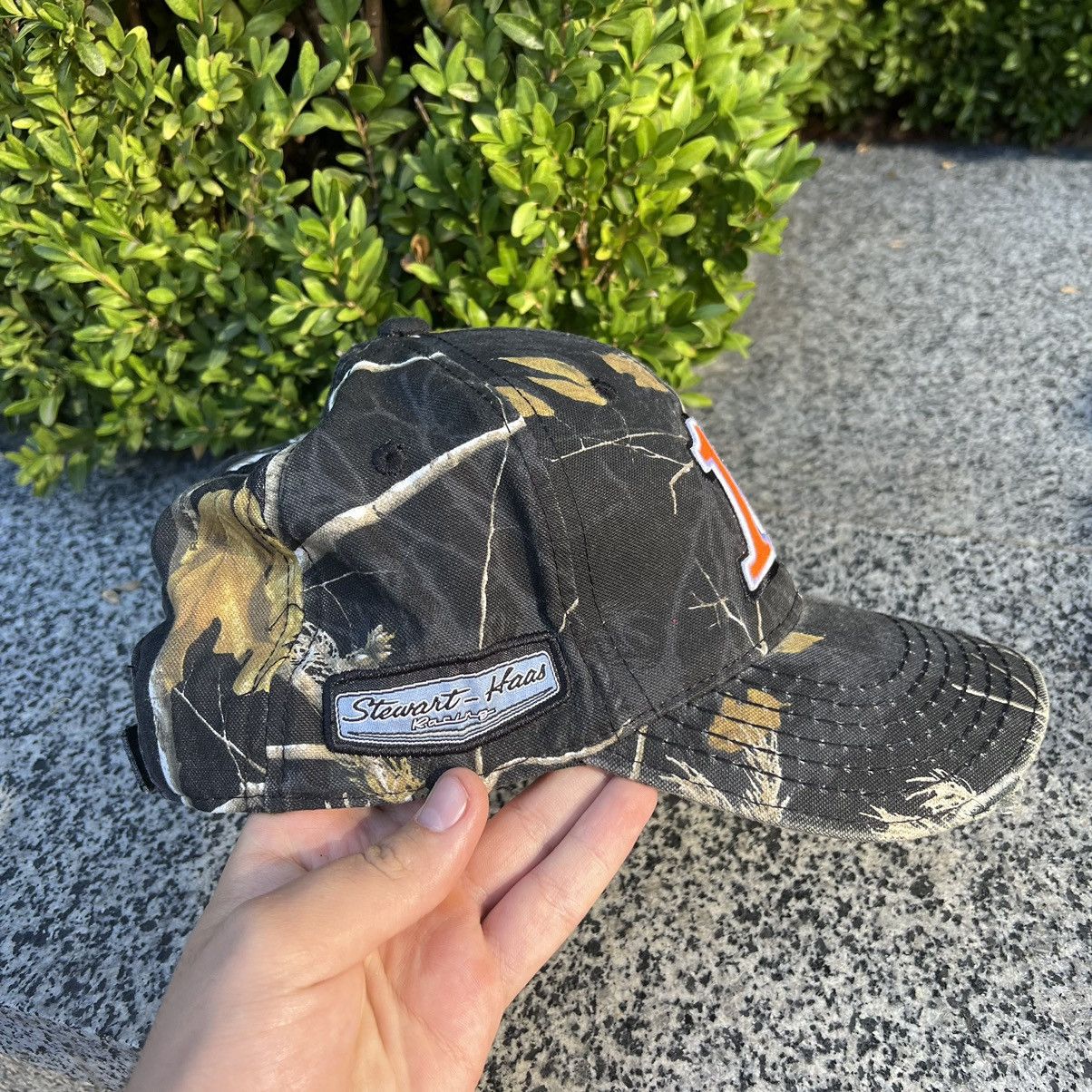 NASCAR Y2K NASCAR Realtree Camo Distressed Racing Cap Hat Size ONE SIZE - 2 Thumbnail