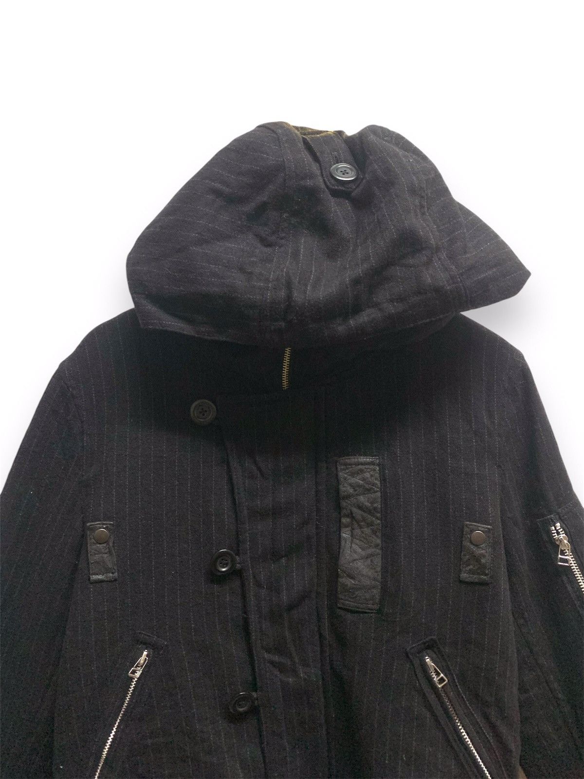 Designer × Takeo Kikuchi × Vintage TAKEO KIKUCHI Bomber Hoodie Jacket Zipper Size US L / EU 52-54 / 3 - 2 Thumbnail