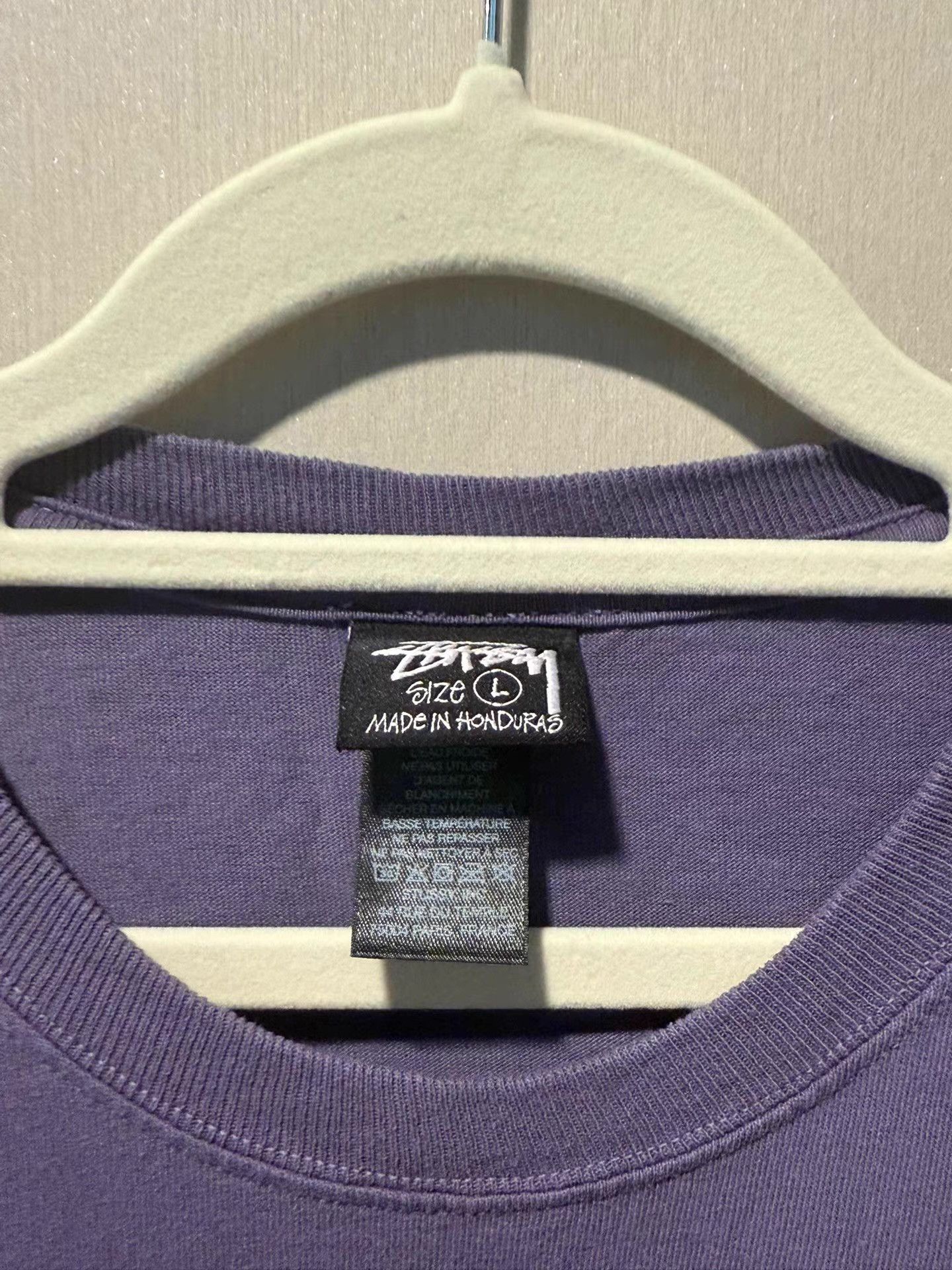 Stussy Stussy SS25 purple ribbed crew neckshort-sleeve T-shirt Ｑ20 Size US L / EU 52-54 / 3 - 5 Thumbnail