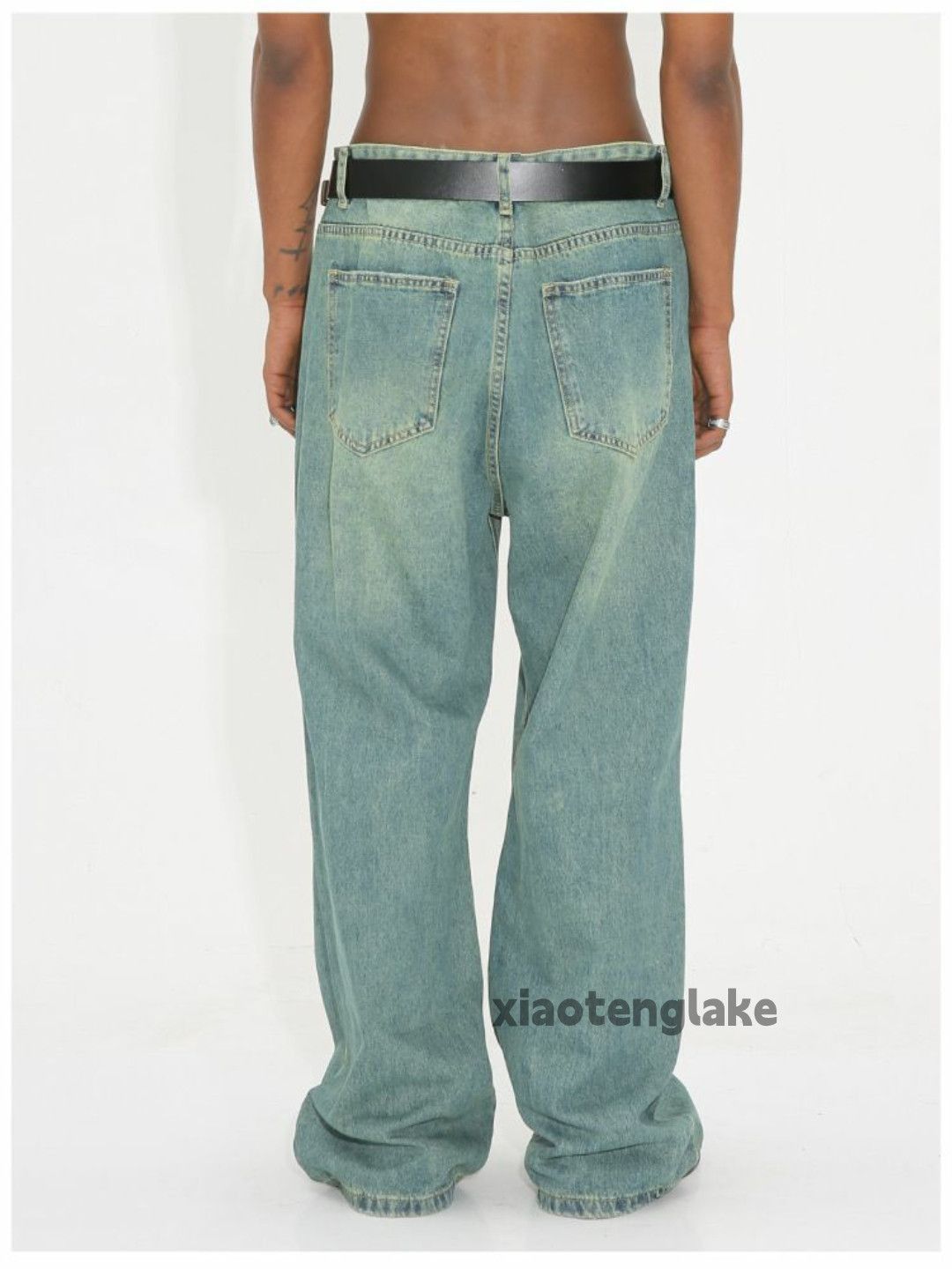 Jean × Vintage washed faded cleanfit yuppie loose baggy jeans Size US 32 / EU 48 - 5 Thumbnail