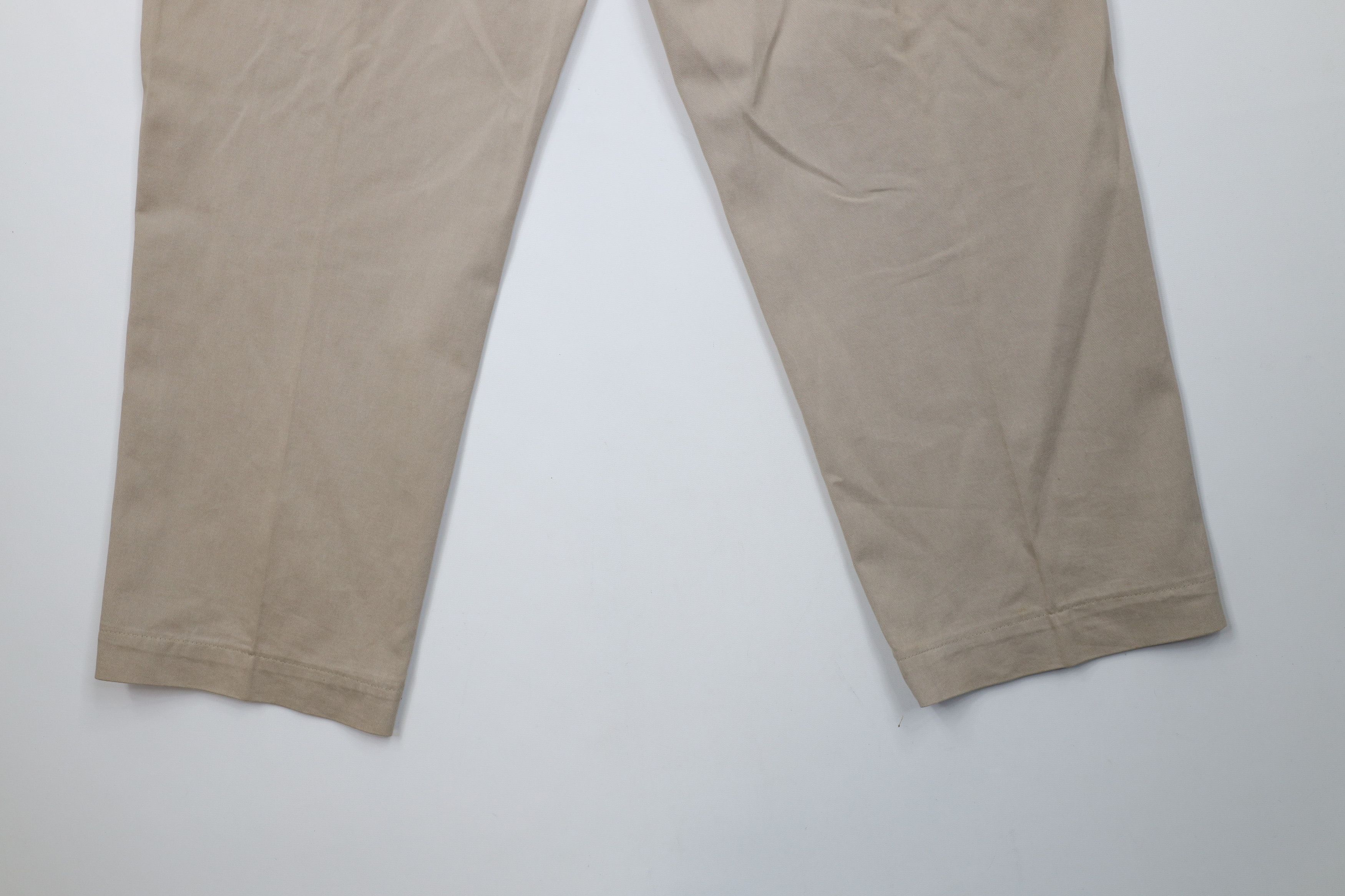 Ralph Lauren × Vintage Vintage 90s Ralph Lauren Wide Leg Chino Pants Beige Cotton Size US 38 / EU 54 - 14 Thumbnail