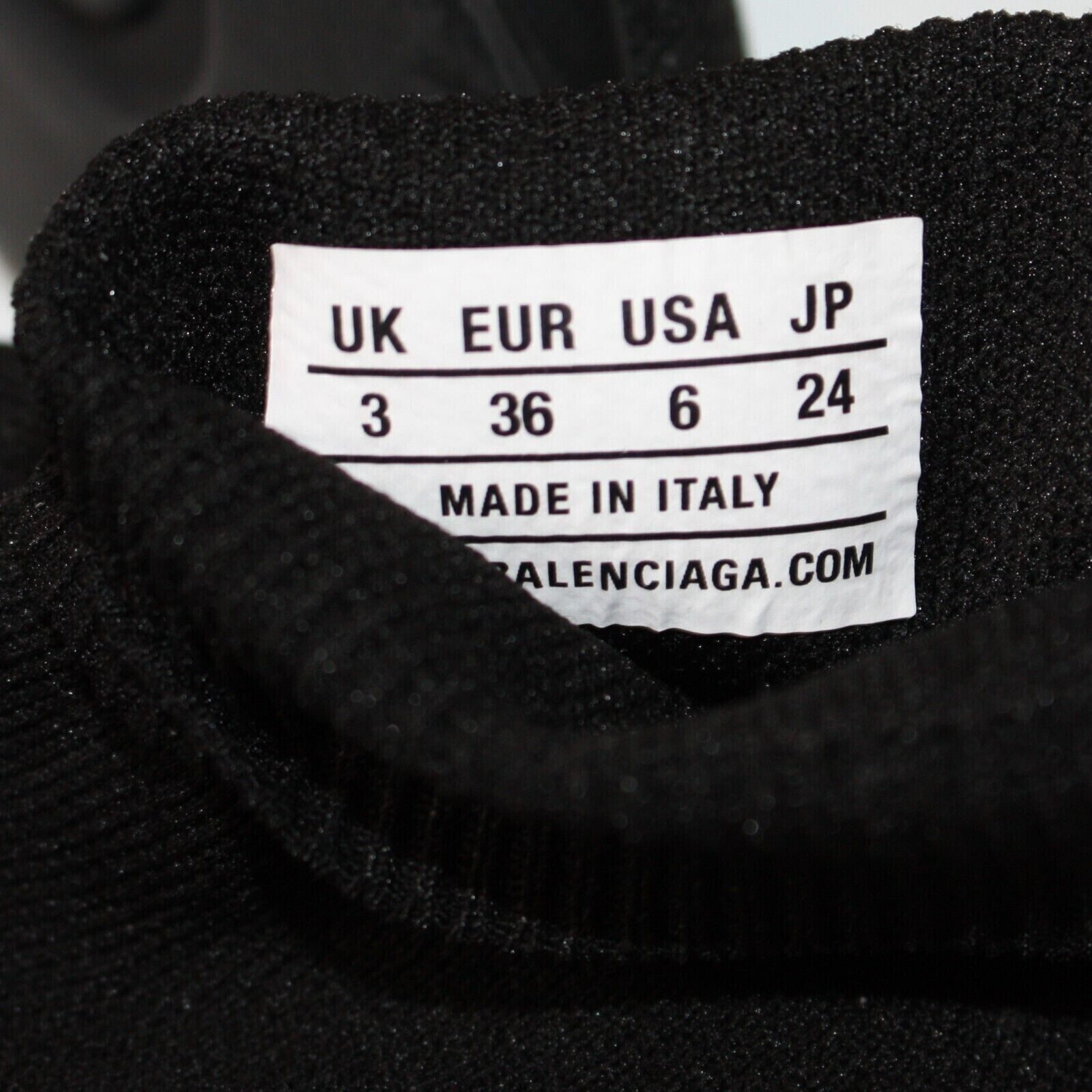 Balenciaga Speed Lite Knit Sneakers Black & White Soles size US 6 NEW Size US 6 / IT 36 - 9 Thumbnail