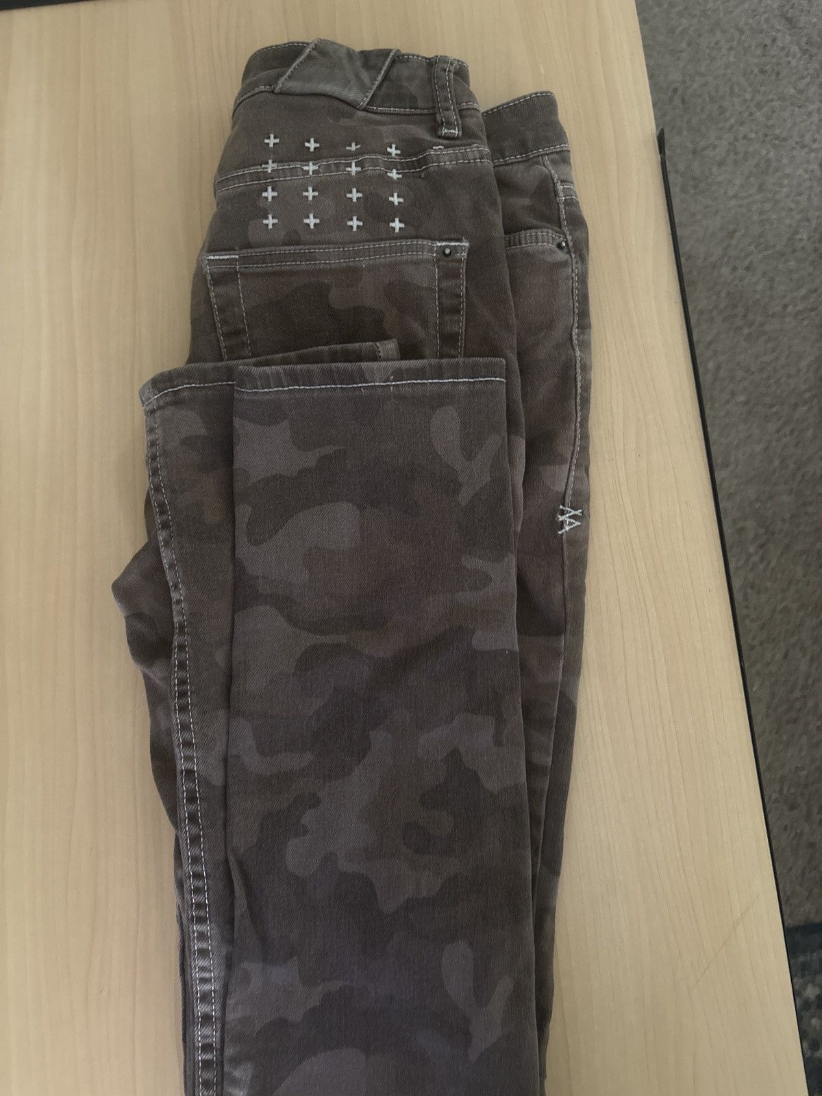 Ksubi Kubi Camo Slim Staight Jeans Size US 29 - 2 Thumbnail