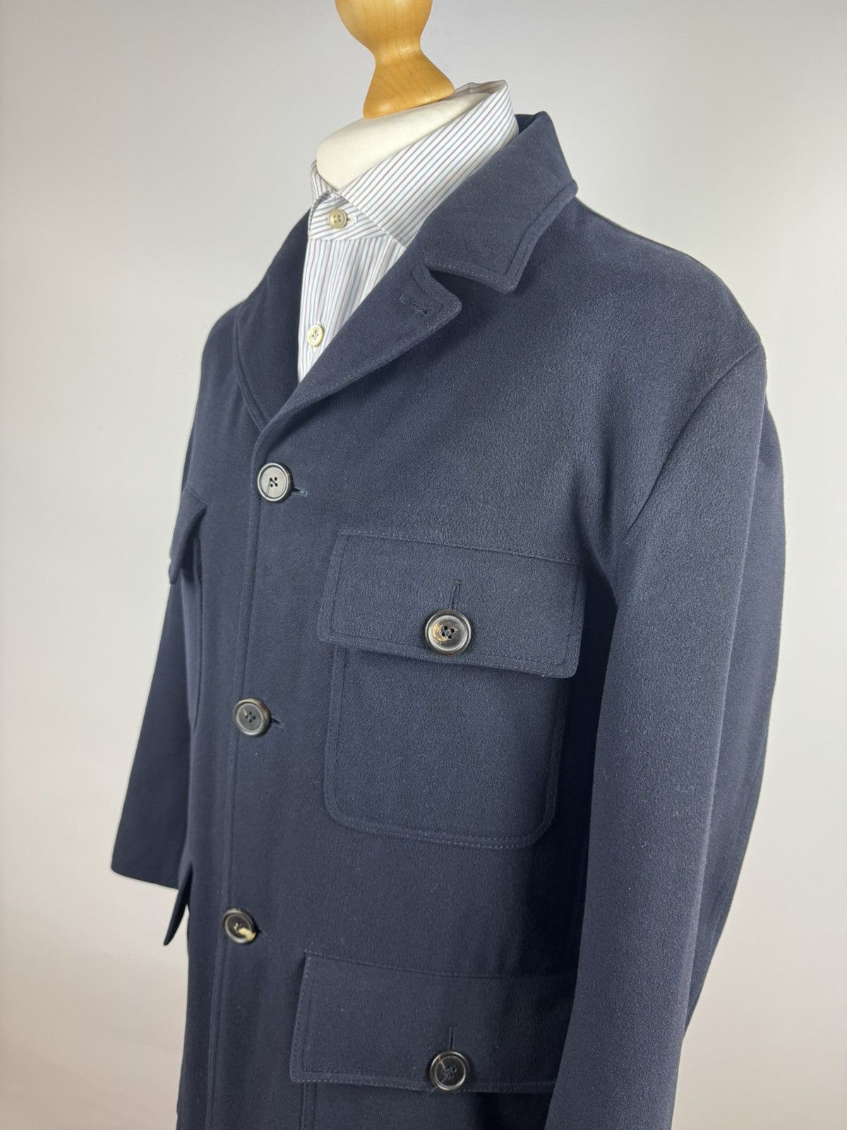 Hermes × Japanese Brand Hermes Coat Cashmere 13200€ Size US M / EU 48-50 / 2 - 9 Thumbnail