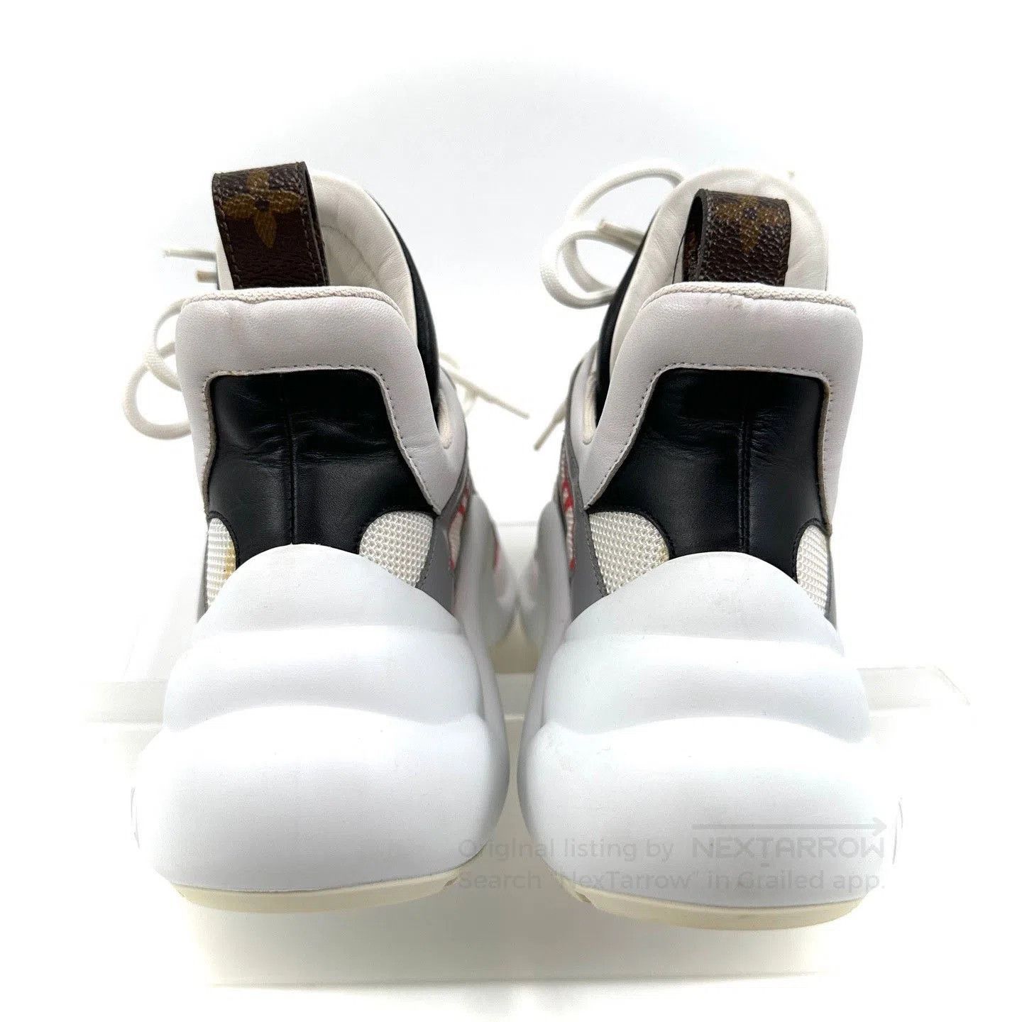 Louis Vuitton Louis Vuitton Archlight Red White Sneakers. Size US 4.5 / IT 34.5 - 3 Thumbnail