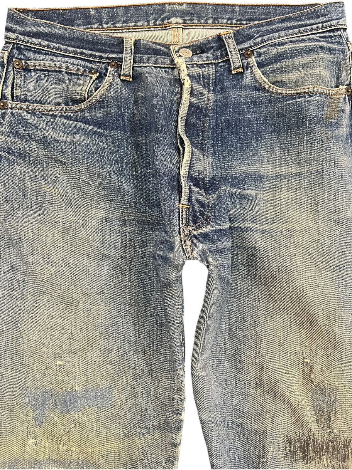 Levi's Vintage 60’s Levi’s 501 Big E Stamp Button No.6 Selvedge Size US 33 - 2 Thumbnail
