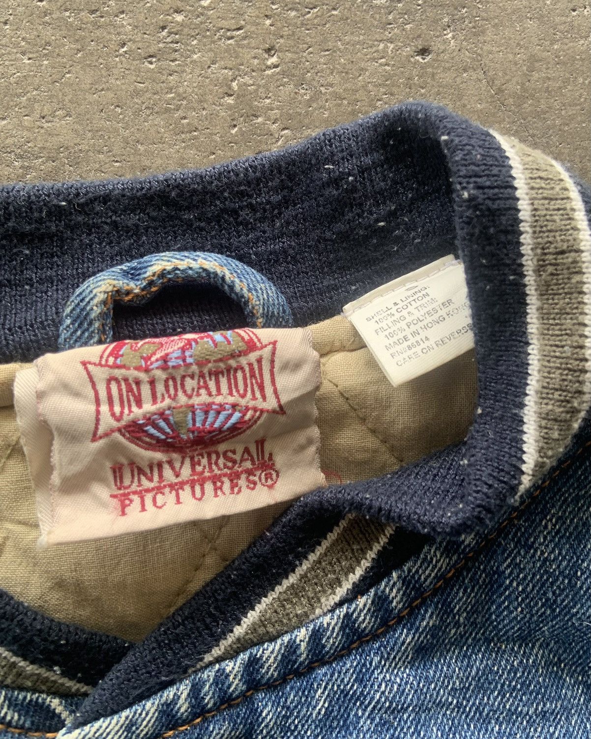 Universal Studios × Vintage *Rare 1990s Universal Pictures Film Crew Varisty Jacket Size US XL / EU 56 / 4 - 4 Thumbnail