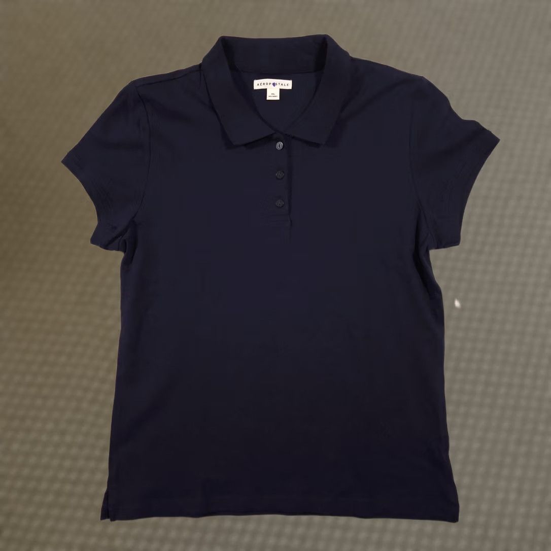Vintage Aéropostale Polo Shirt Womens Jr XXL Blue Collared Short Sleeve Basic Knit Top Shirt Womens Jr XXL Blue Polo Short Sleeve Collared Knit Top Size XXL / US 16-18 / IT 52-54 - 1 Thumbnail