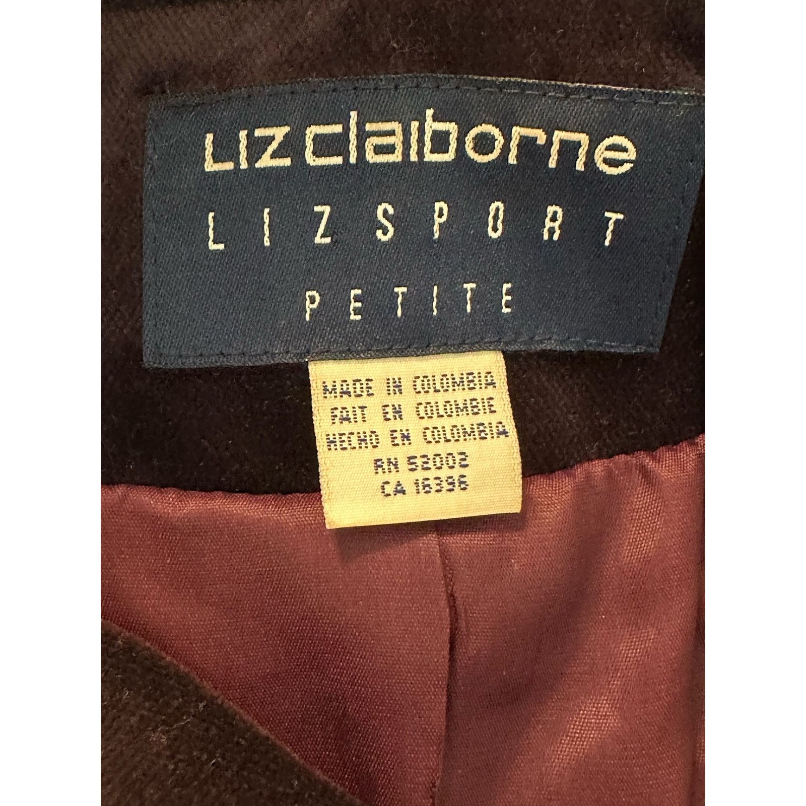 Liz Claiborne Liz Claiborne Velvet Double Breasted Blazer Jacket Size SP Size S / US 4 / IT 40 - 3 Thumbnail