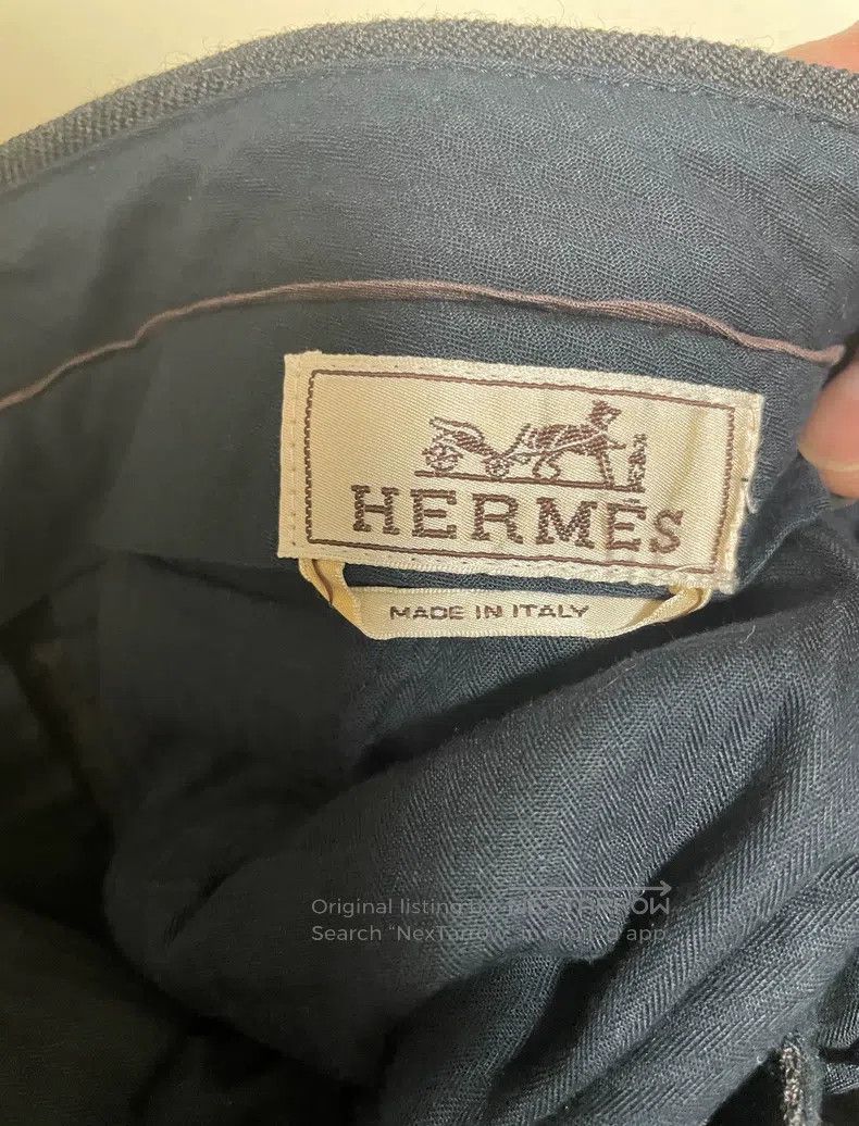Hermes Hermes Men's casual wool pants (thick model) Size US 40 / EU 56 - 3 Thumbnail