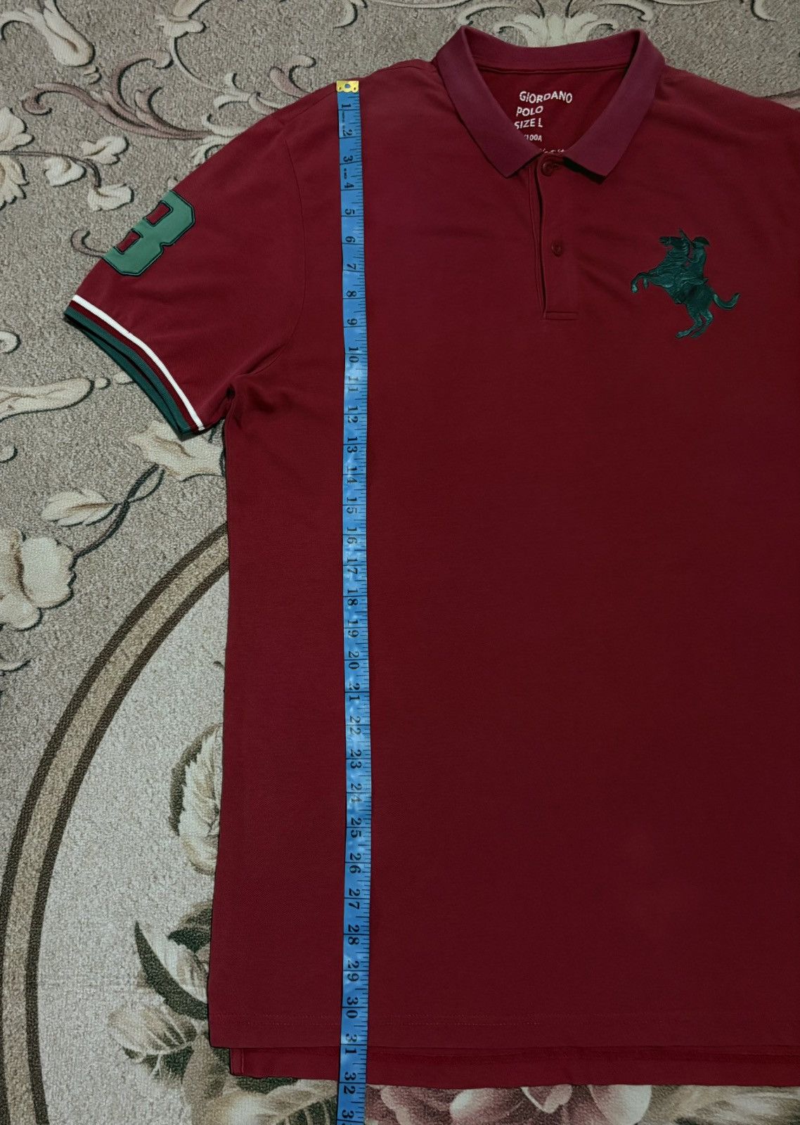 Designer × Giordano GIORDANO Big Logo Faded Color Polo Tee Size US L / EU 52-54 / 3 - 11 Thumbnail