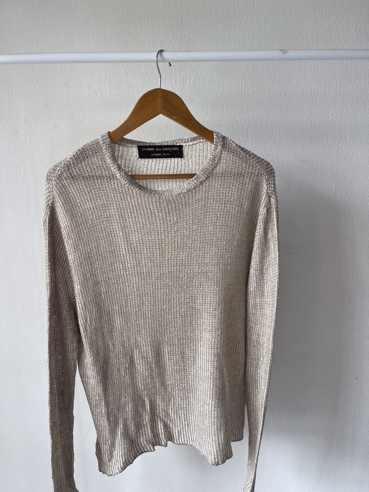 Comme des Garcons Homme × Comme des Garcons Homme Plus × Rei Kawakubo AD1996 Comme Des Garcons Homme Plus Linen Silk Knit Size US M / EU 48-50 / 2 - 5 Thumbnail
