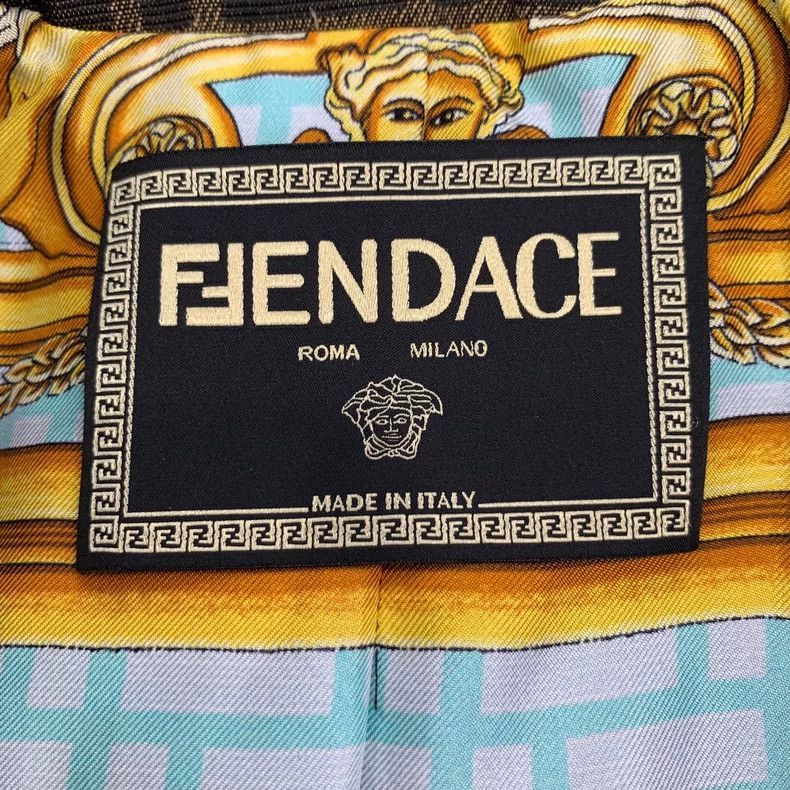 Fendi Fendi x Versace DoubleBreasted Trench Coat Size US XS / EU 42 / 0 - 6 Thumbnail