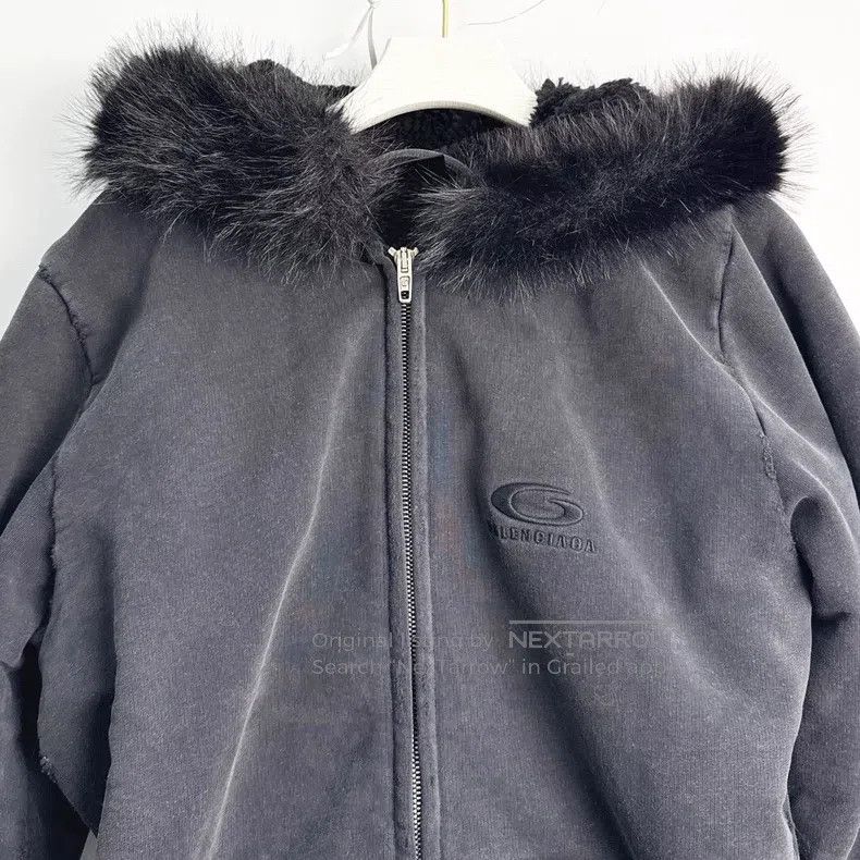 Balenciaga Balenciaga Embroidered Dragon Print Hooded Slim Fleece Jac Size US L / EU 52-54 / 3 - 2 Thumbnail