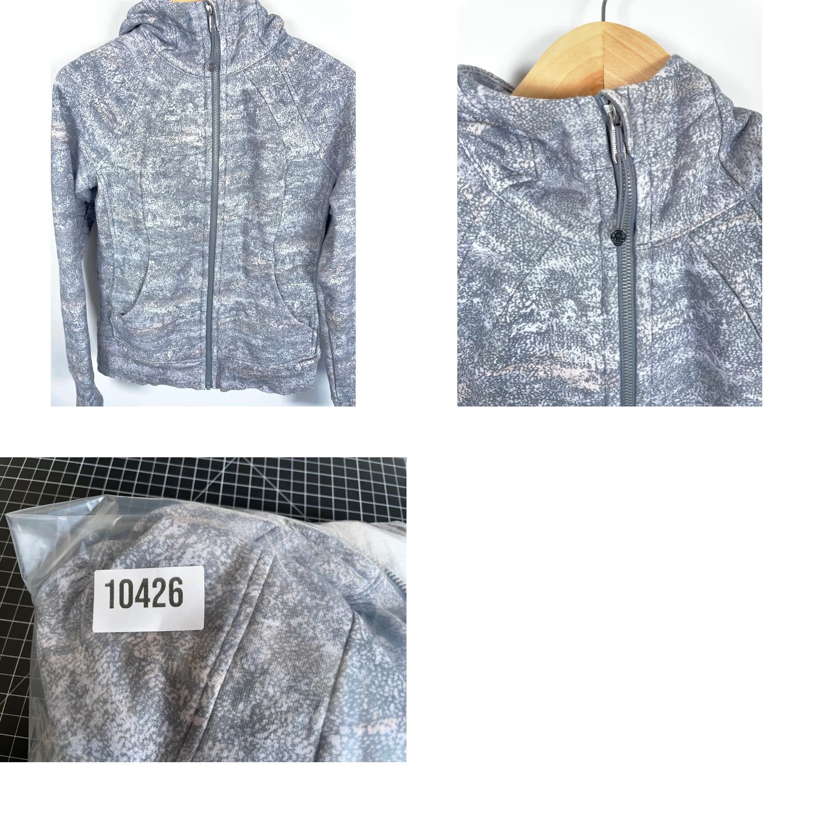 Lululemon VINTAGE Lululemon Scuba Hoodie Women 8 Gray Full Zip Mock Neck 2019 Size M / US 6-8 / IT 42-44 - 9 Thumbnail