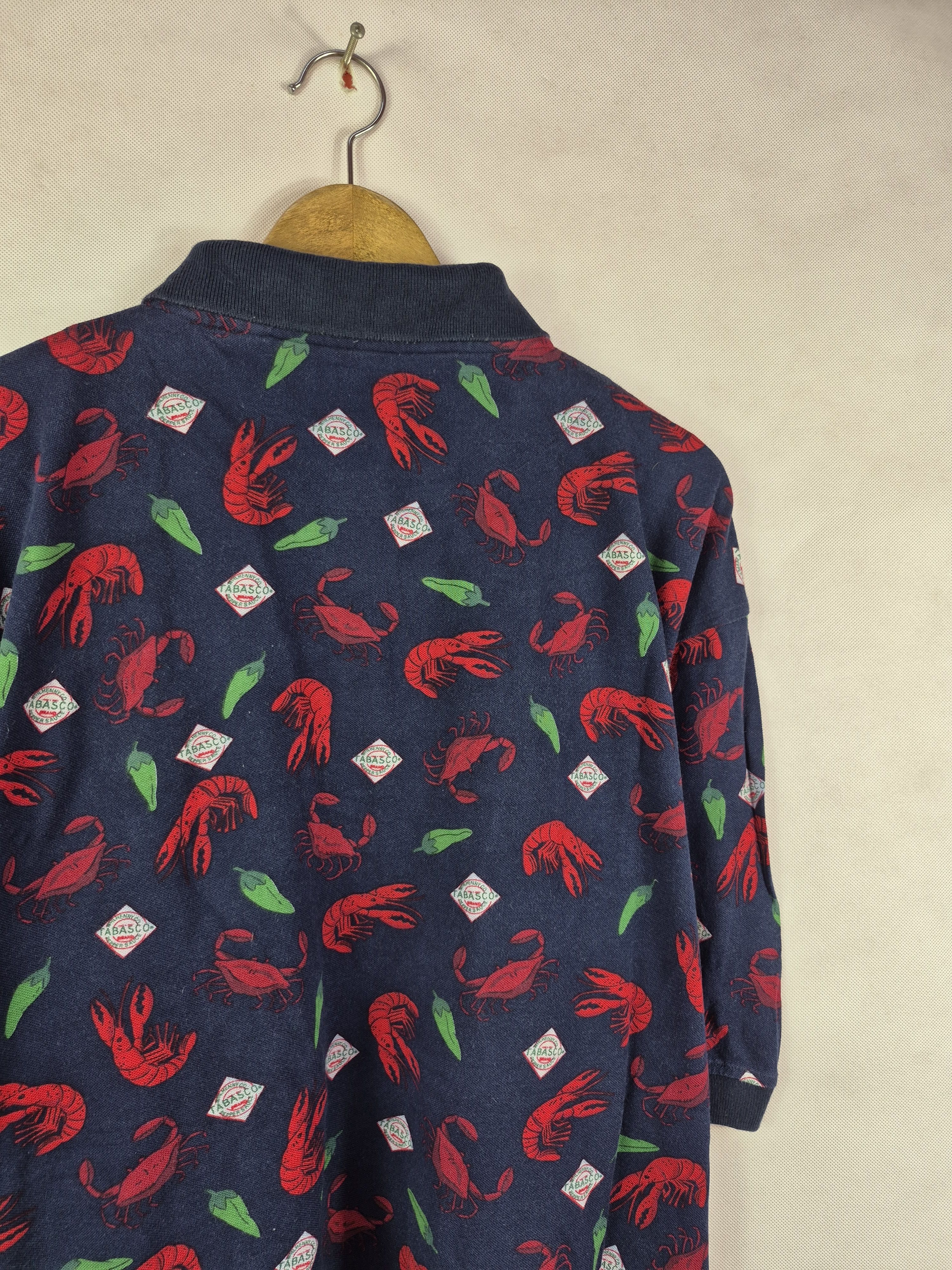 Tabasco 🔥 Tabasco Fullprint Sea Creatures Motives Polo Tee Size US XL / EU 56 / 4 - 5 Thumbnail