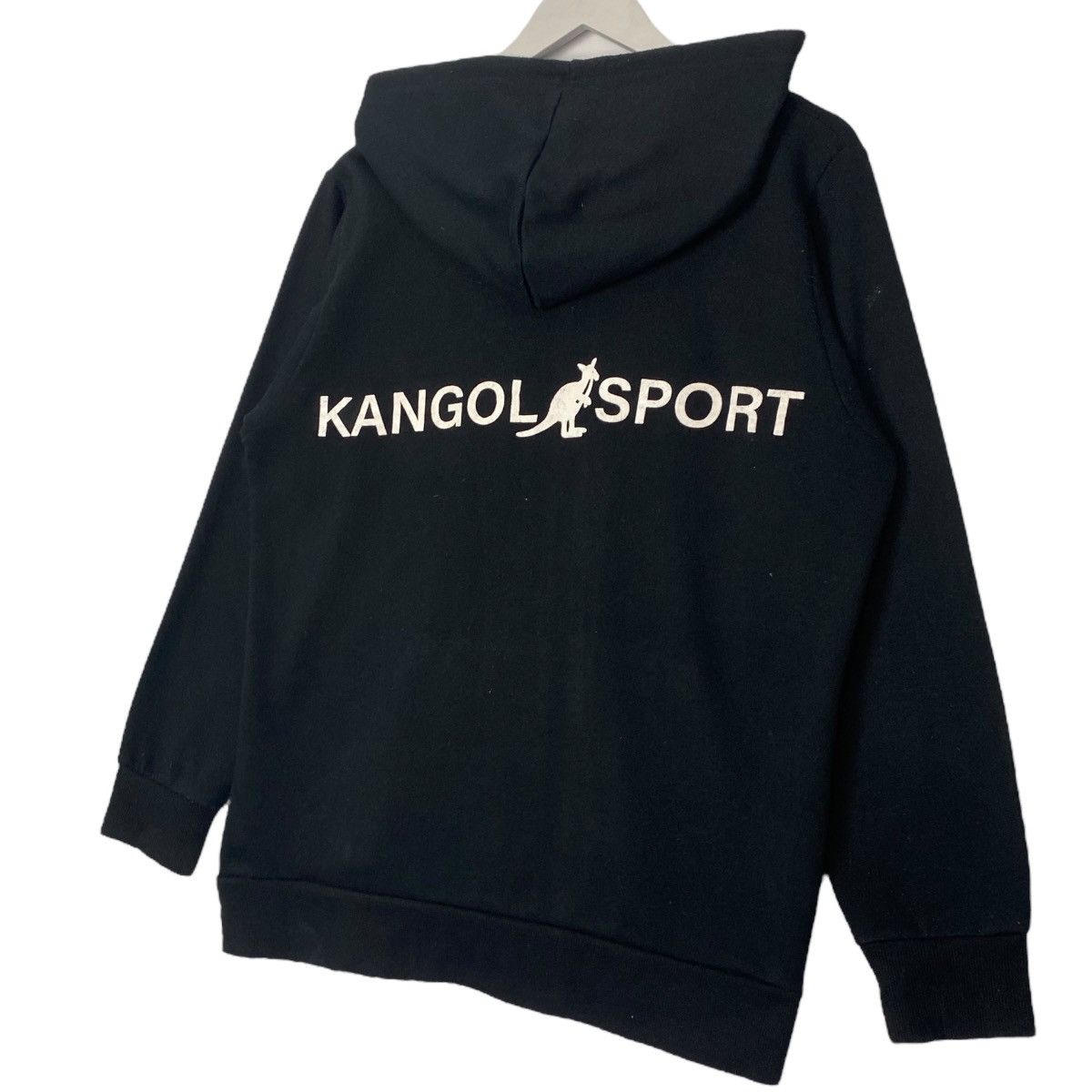 Vintage Vintage Kangol Embroidered Hoodie Black Pullover Jumper Sz M Size US M / EU 48-50 / 2 - 6 Thumbnail