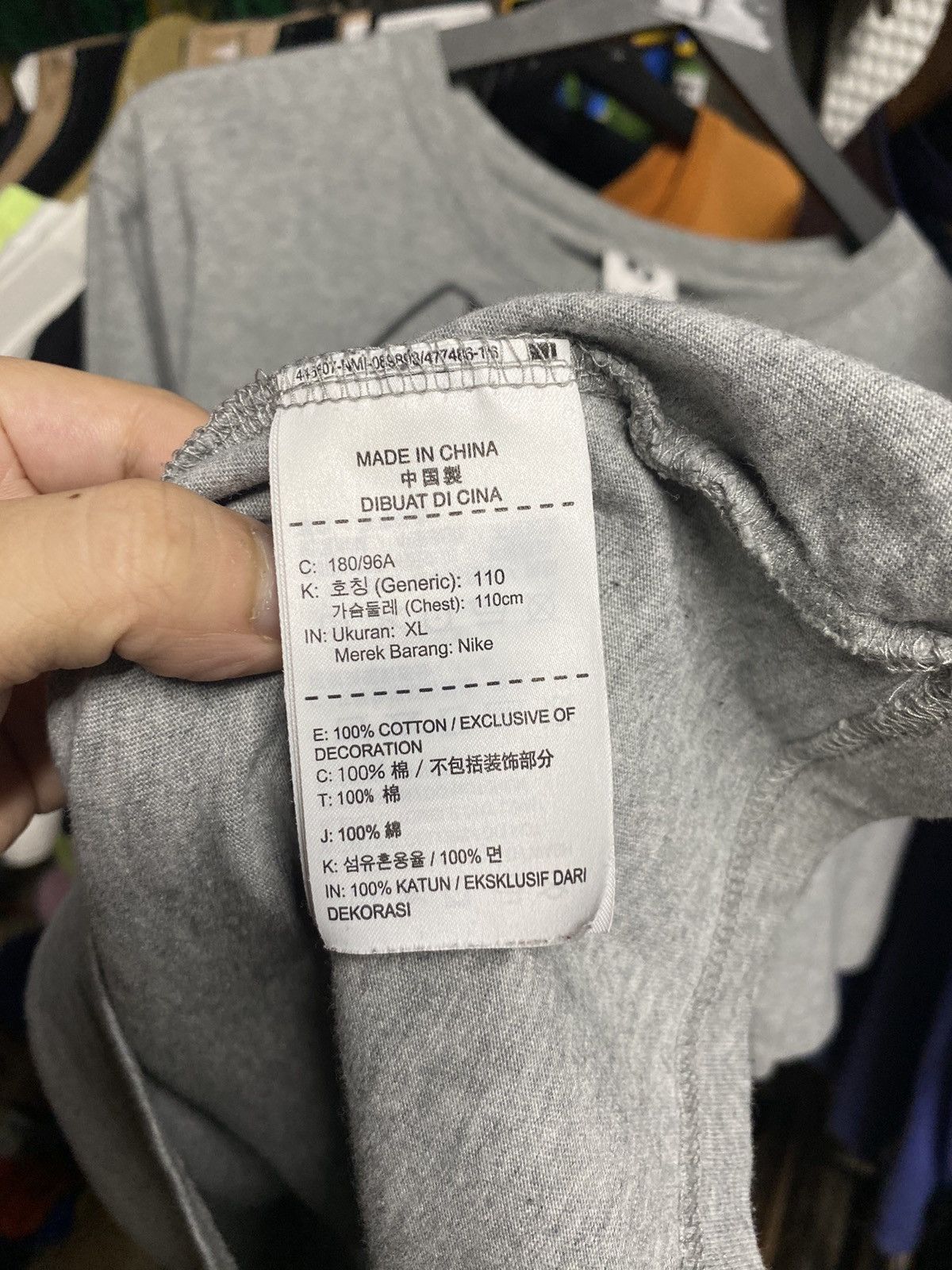 Off-White Off-White Nike Grey tee shirt XLarge Size US XL / EU 56 / 4 - 7 Thumbnail