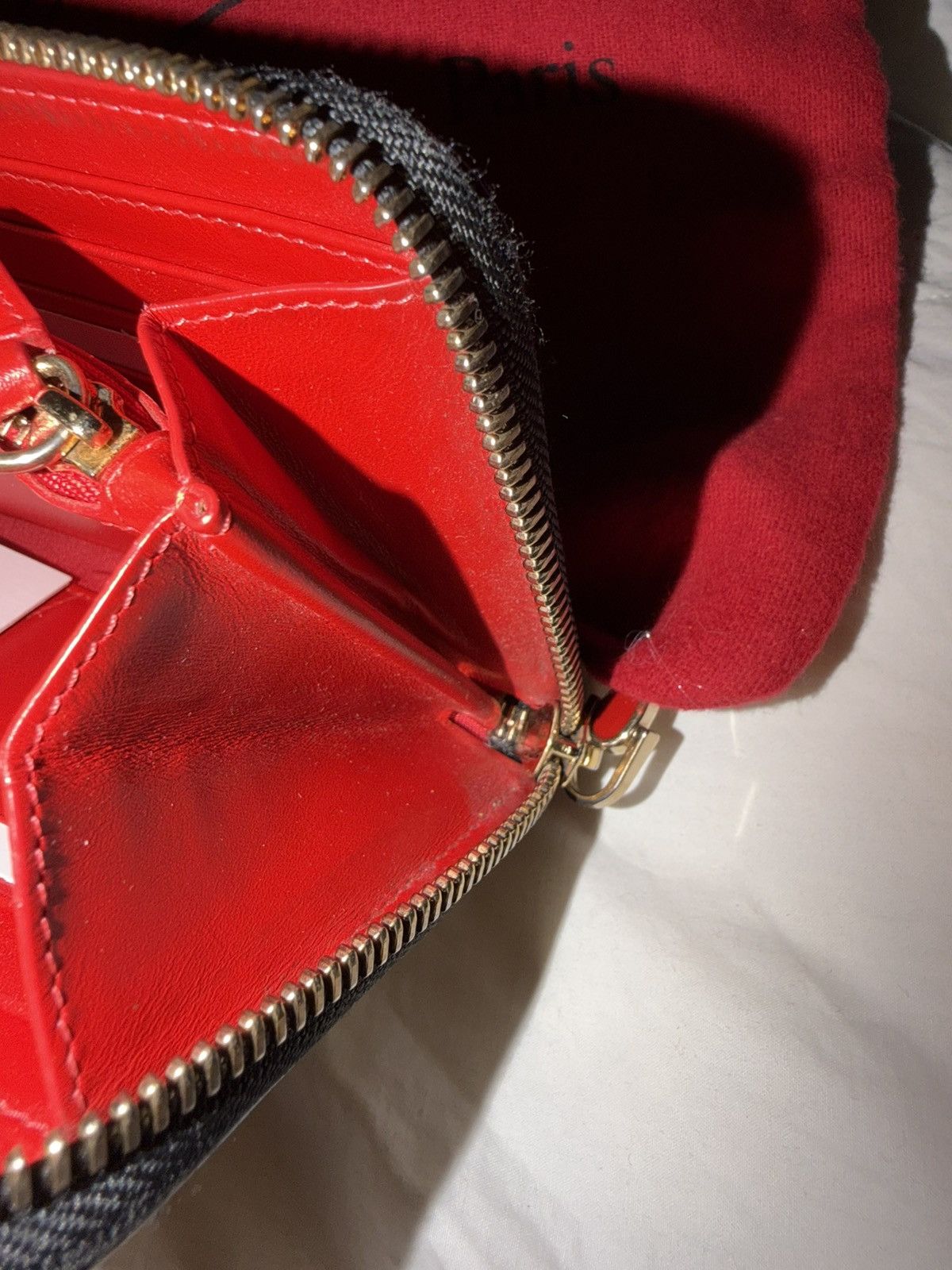 Christian Louboutin Christian Louboutin Panettone metallic gold spiked wallet Size ONE SIZE - 7 Thumbnail