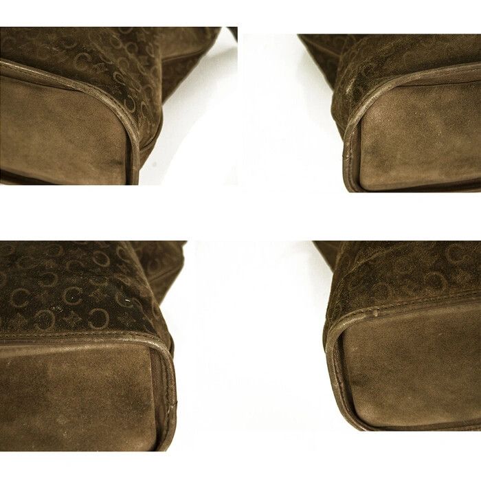 Celine Celine Monogram Brown Suede Handbag Size ONE SIZE - 7 Thumbnail
