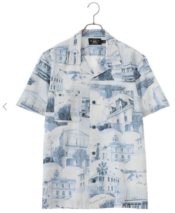 Beams Plus BEAMS PLUS/RRL Men's Printed Short-Sleeve Shirt Size US L / EU 52-54 / 3 - 1 Thumbnail