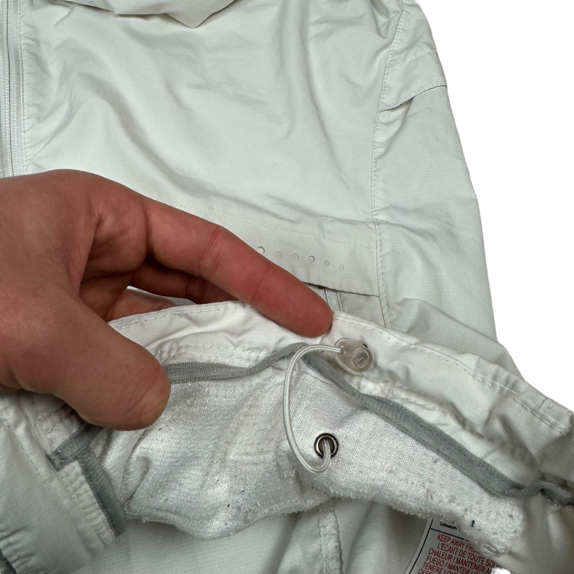 Nike × Vintage Nike Women's White Solo Swoosh Hooded Full Zip Jacket Large Size L / US 10 / IT 46 - 7 Thumbnail
