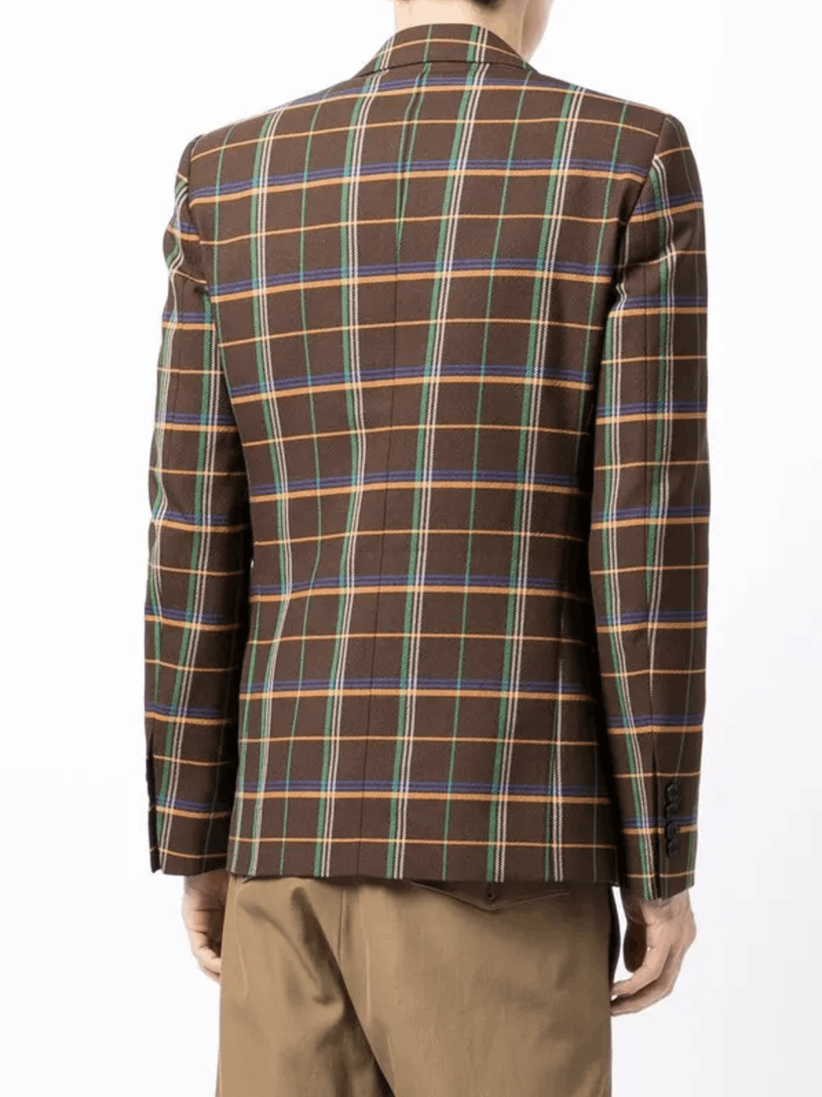 $1700 Walter Van Beirendonck Plaid Blazer Size 38