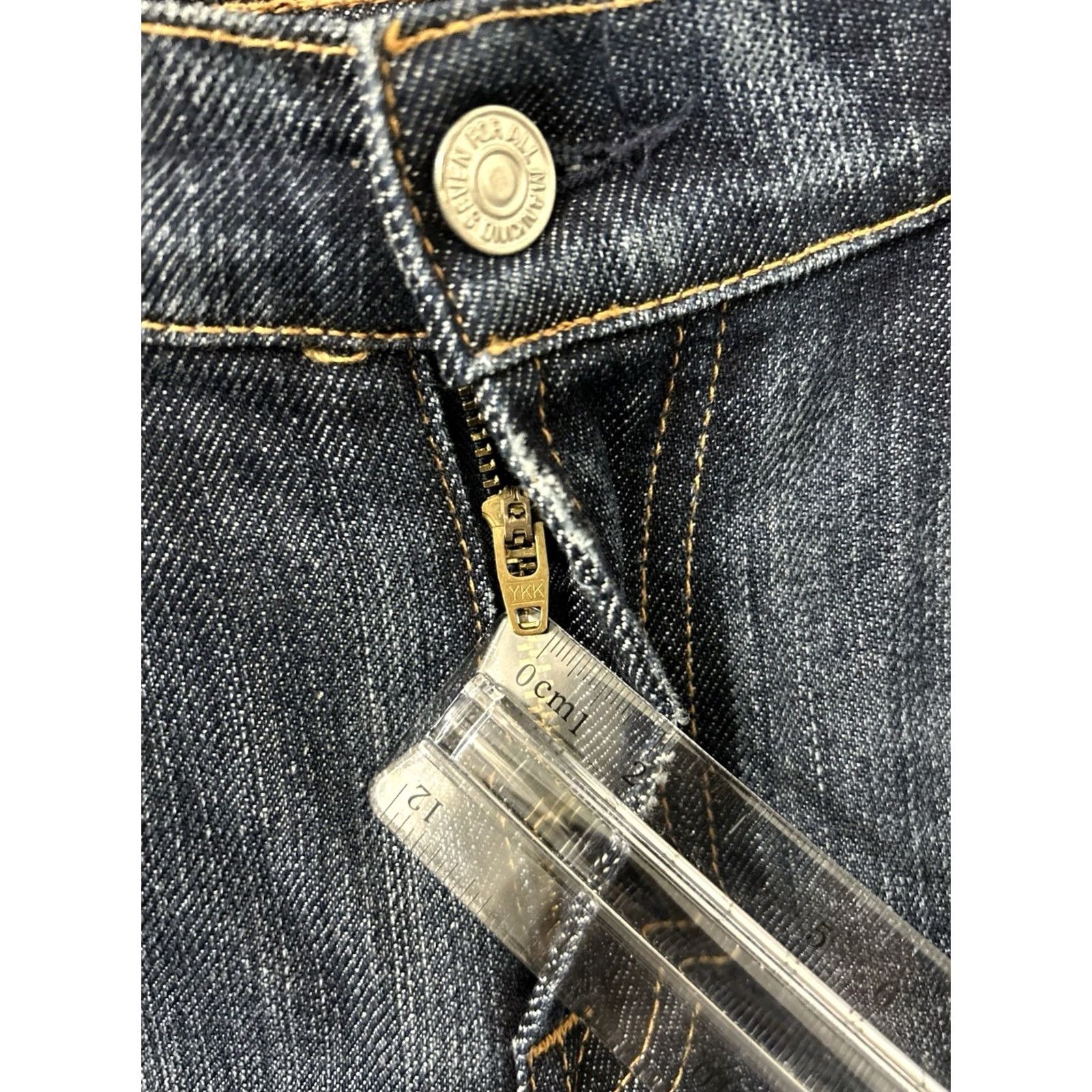 7 For All Mankind VTG 7 For All Mankind Flare Jeans Womens 31x30 Dark Wash Made In USA YKK Denim Size 24" / US 00 / IT 34 - 5 Thumbnail