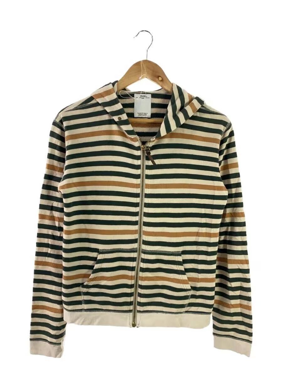 image of Visvim Striped Zip Hoodie, Men's (Size Small)