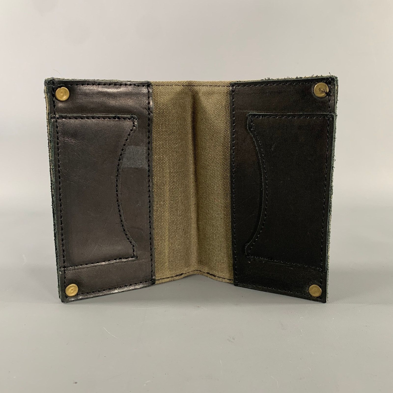 Other TM Black Leather Passport- Wallet Size ONE SIZE - 2 Thumbnail