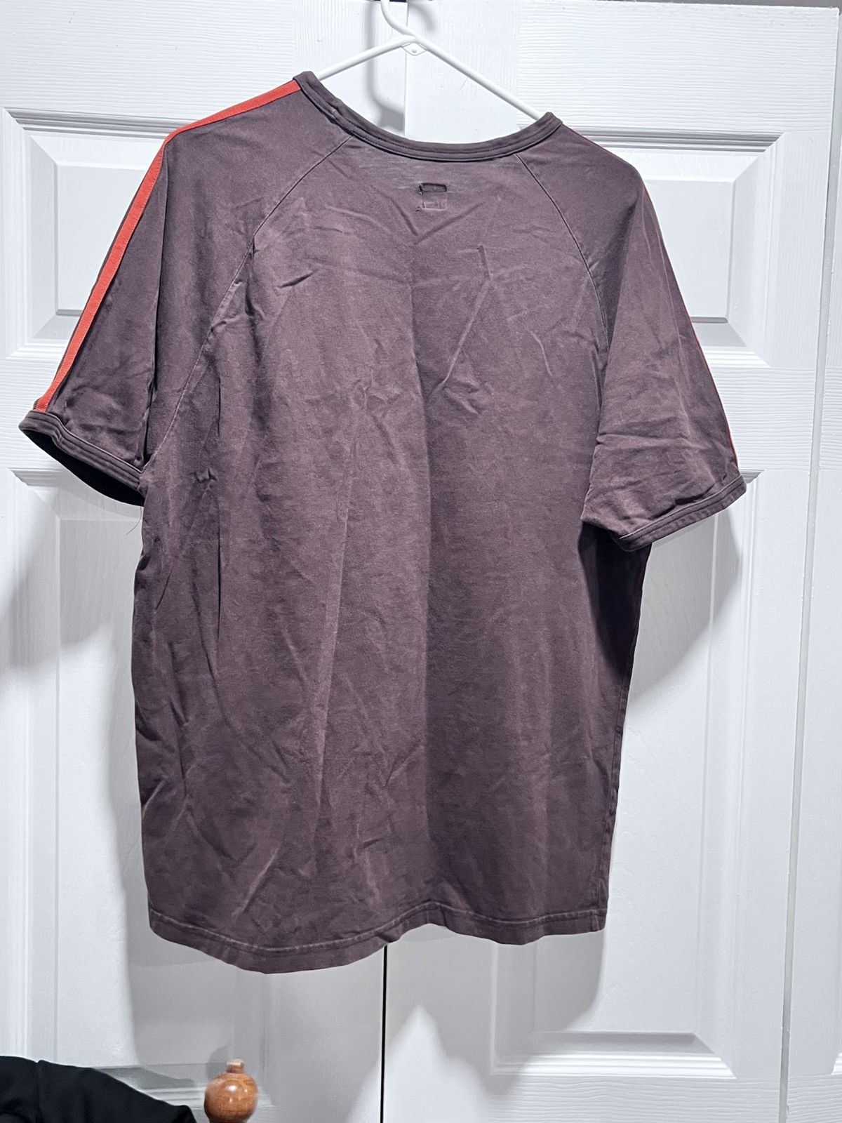 Adidas Vintage brown Adidas three stripe tee Size US XL / EU 56 / 4 - 4 Thumbnail