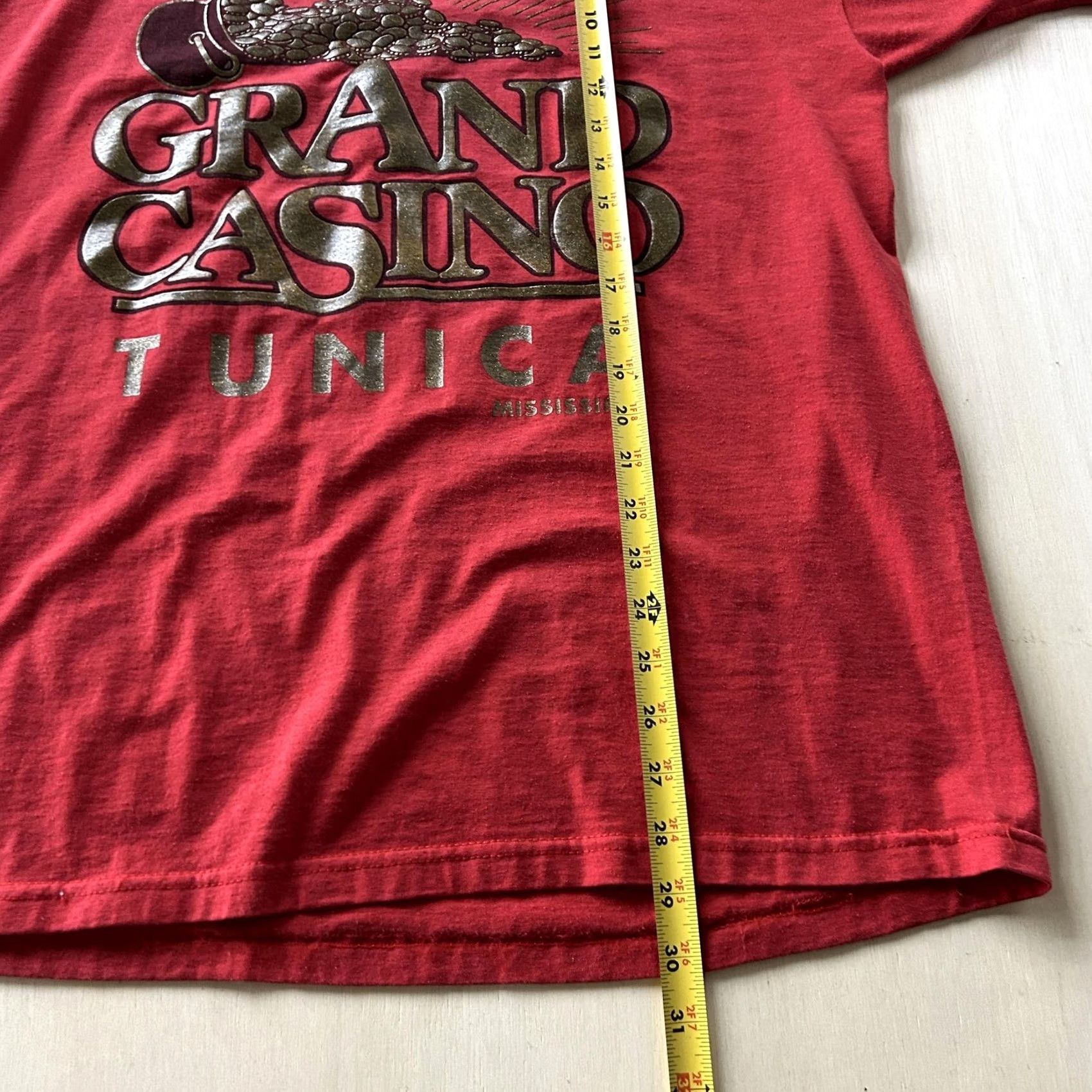 Vintage VINTAGE Grand Casino Tunica Shirt Mens XL Red Mississippi Graphic Tee T-Shirt Size US XL / EU 56 / 4 - 5 Thumbnail