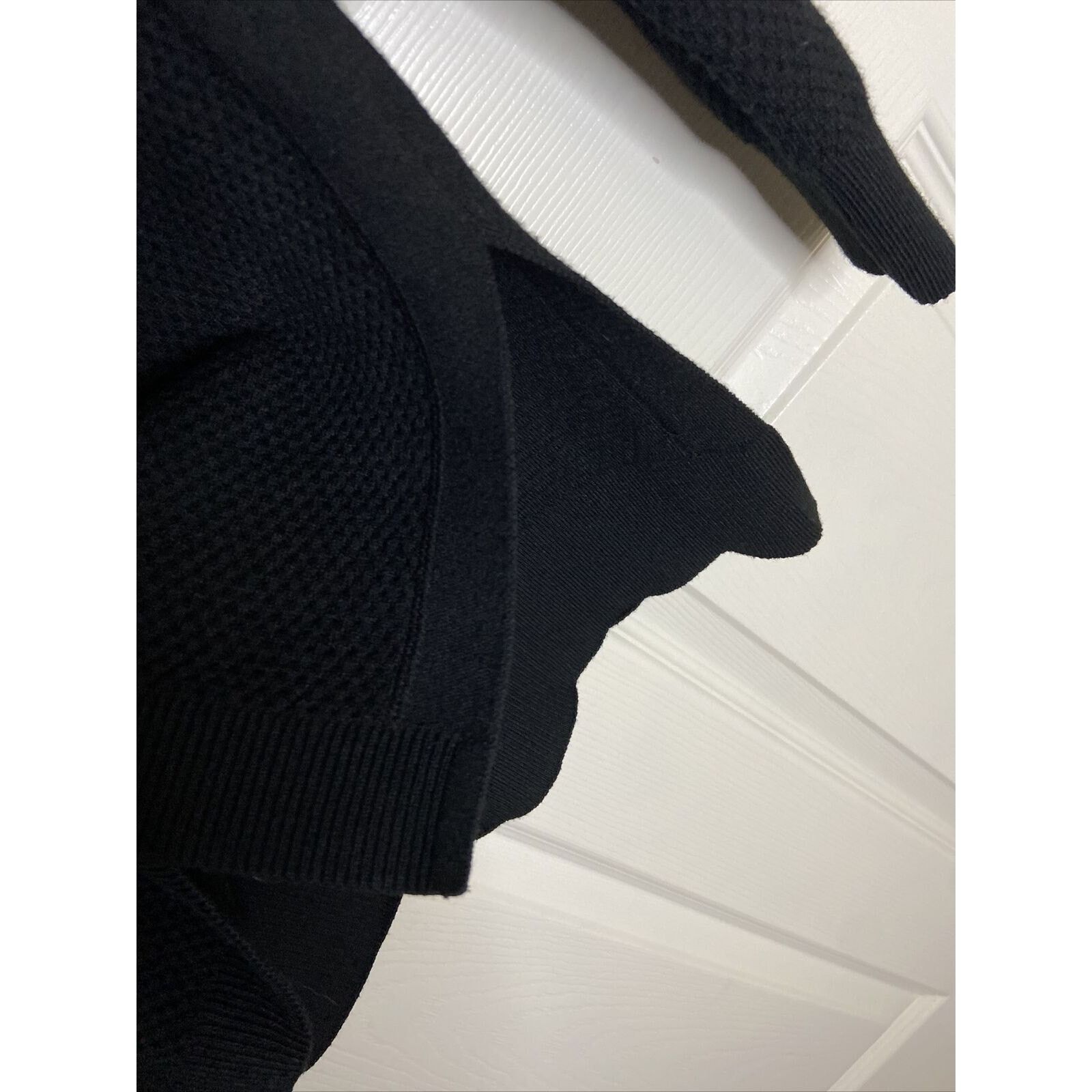 Athleta Athleta Sweater XXS Black Wool Blend Honeycomb Pullover Size XXS / US 00 / IT 34 - 6 Thumbnail